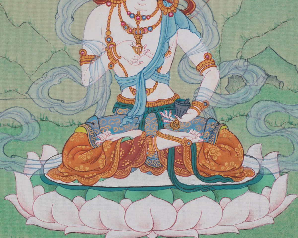 Vajrasattva Traditional Art | Purification Deity of Wisdom and Compassion