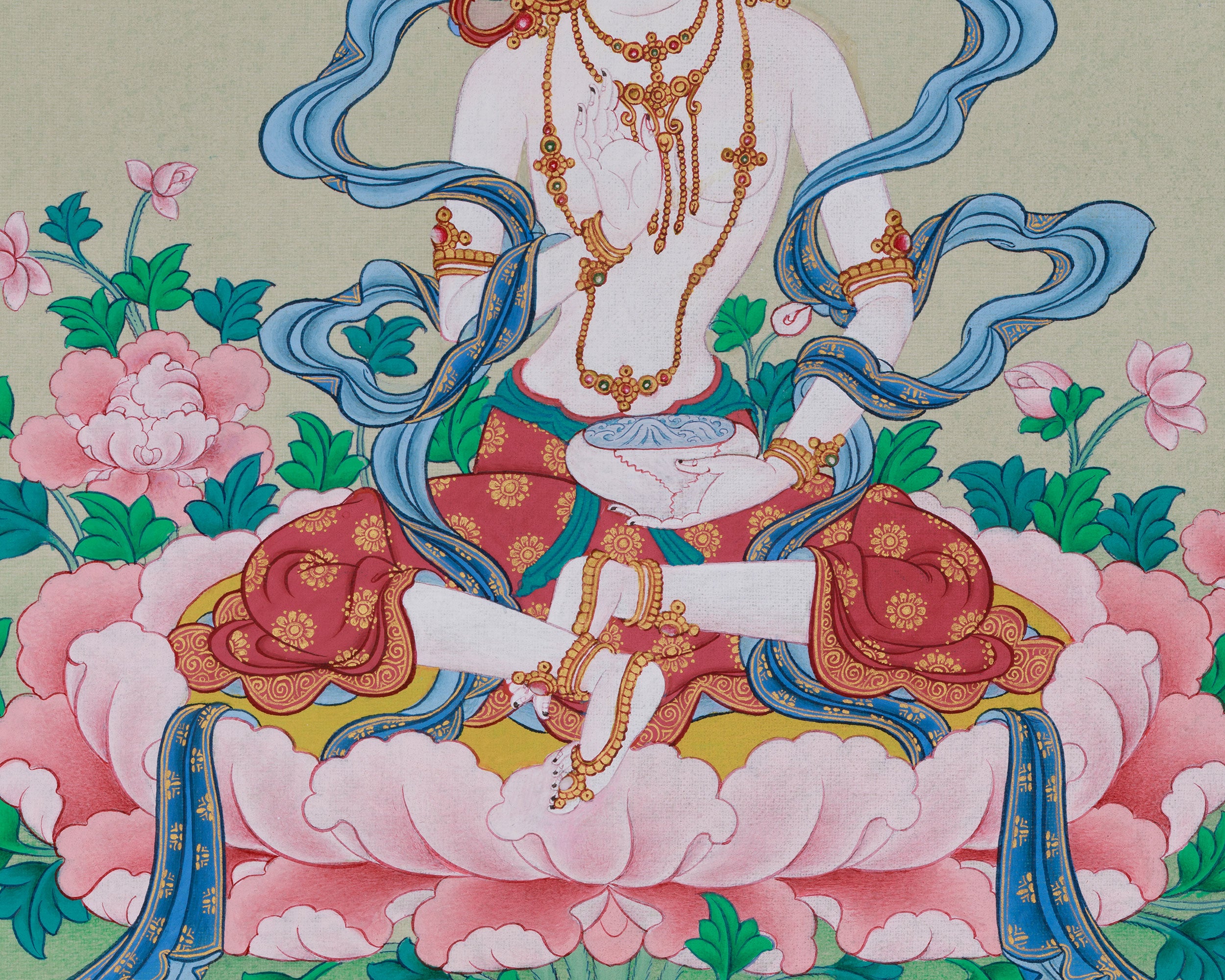 Princess Yeshe Tsogyal Thangka | Tantric Goddess of Wisdom