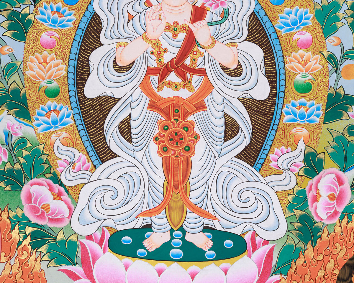 Sacred Bodhisattva Art | Traditional Thangka | Meditation Altar