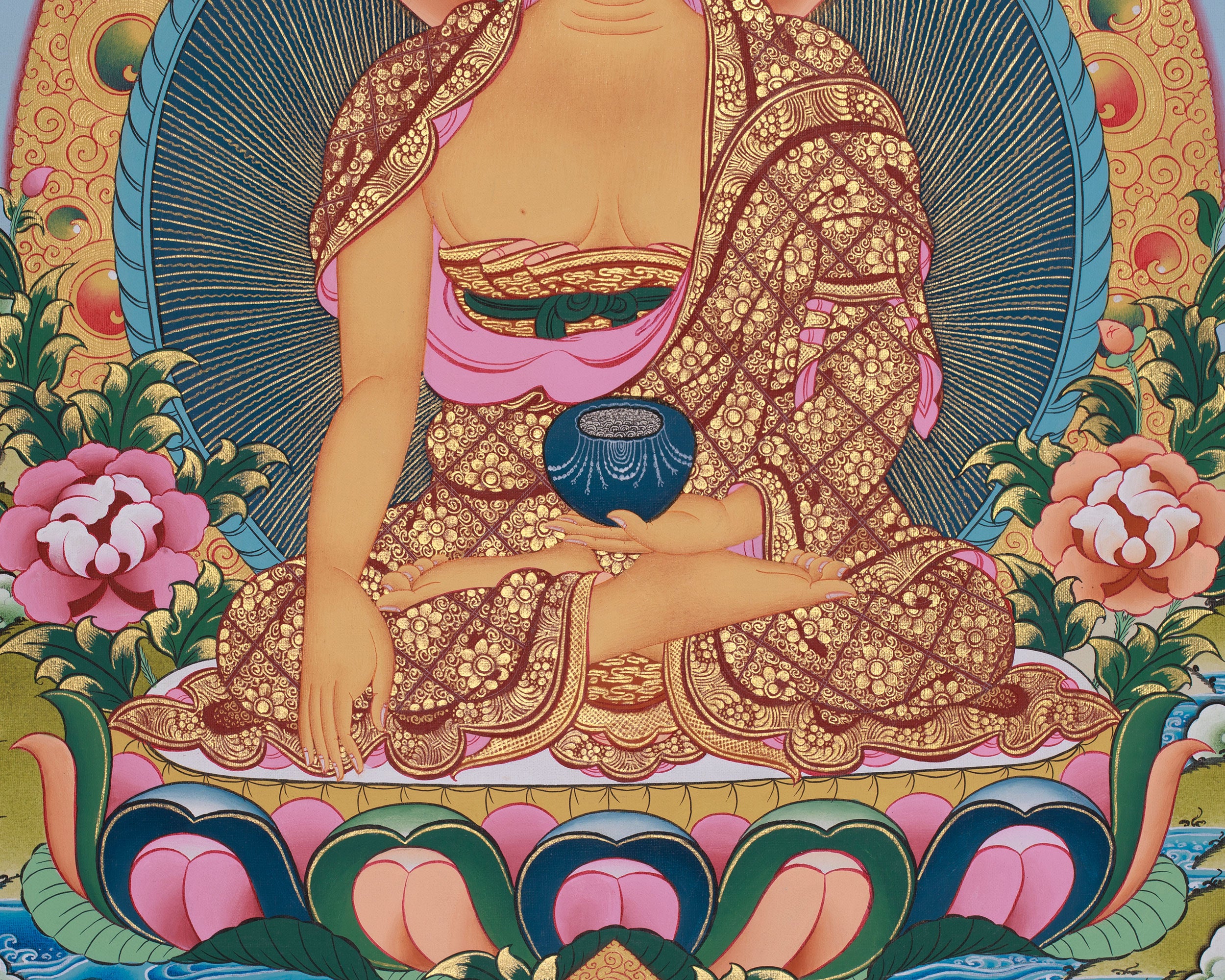 The Shakyamuni Buddha Thangka | Symbol of Enlightenment & Inner Peace
