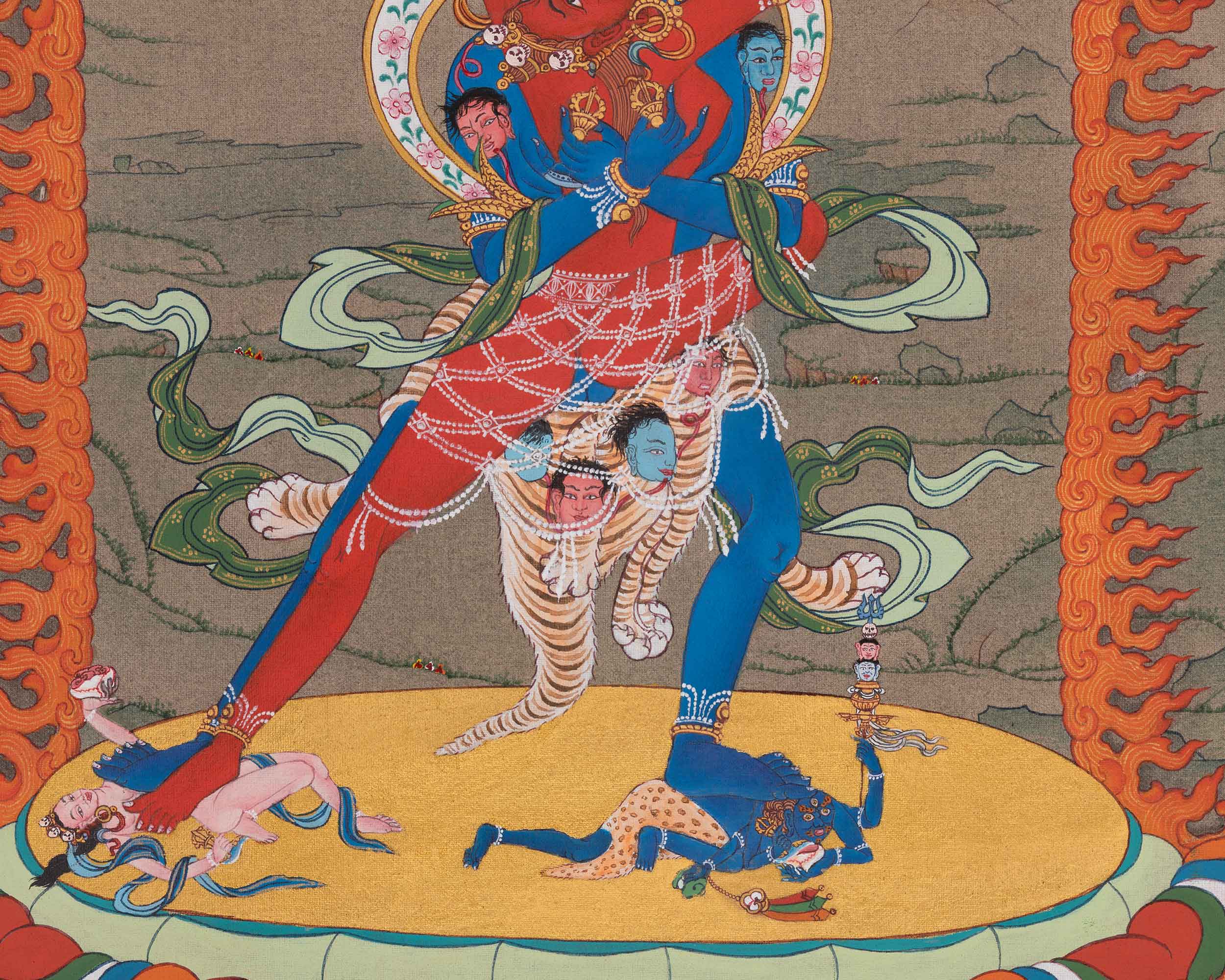Chakrasamvara Tibetan Thangka | Tantric Deity | Inseparable Union of Compassion
