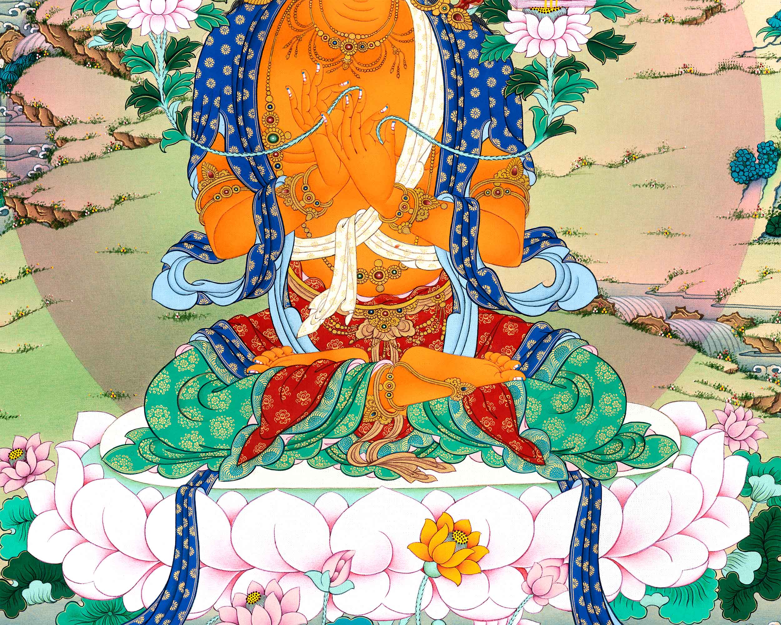 Buddha Manjushri Canvas Print | Knowledge and Wisdom | Himalayan Art