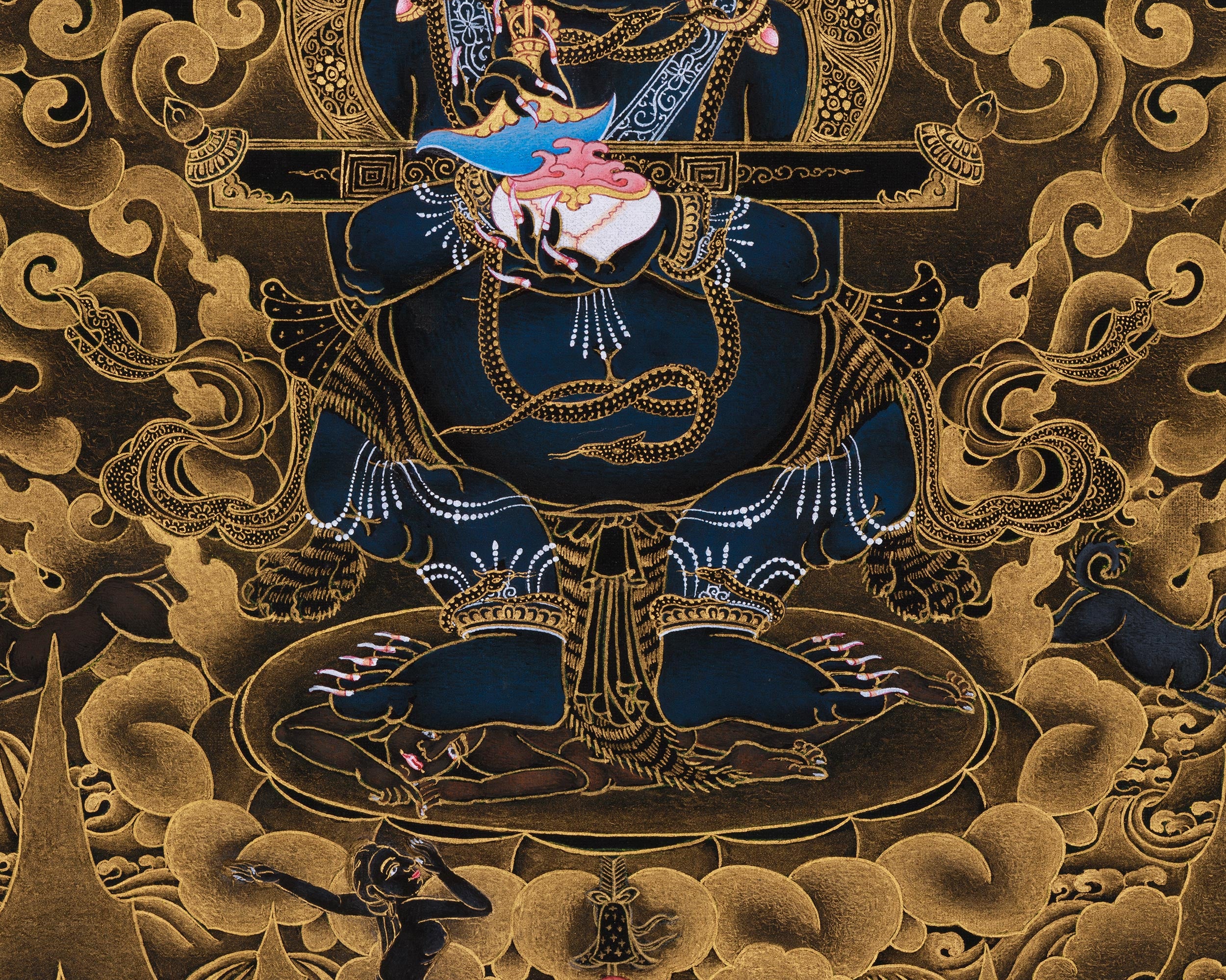 Mahakala of Sakya Tradition | Protector Deity Thangka