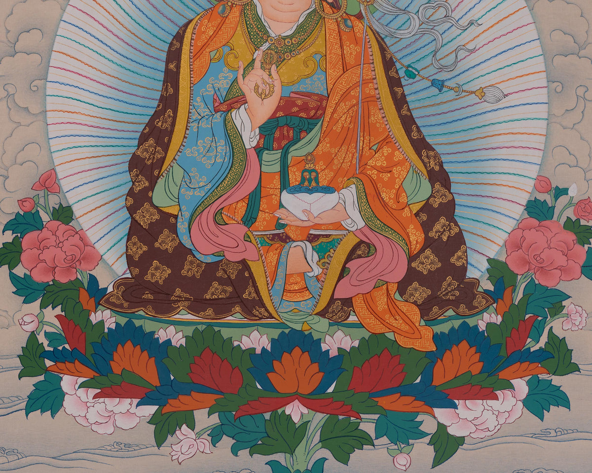 Guru Rinpoche Himalayan Thangka | Buddhist Master | Padmasambhava Art
