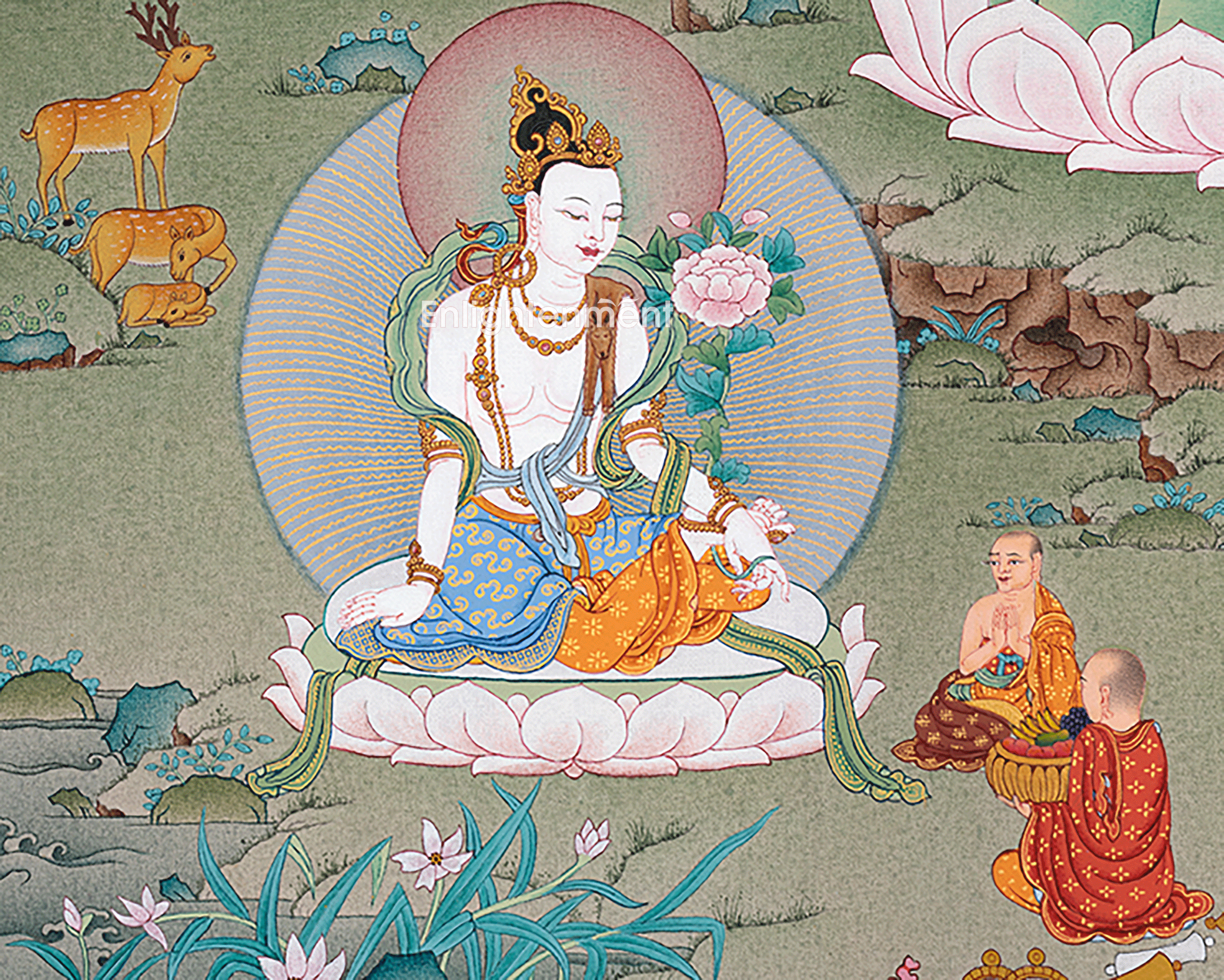 1000 Armed Chenresig Thangka | Avalokiteshvara Deity Artwork | Bodhisattva Art