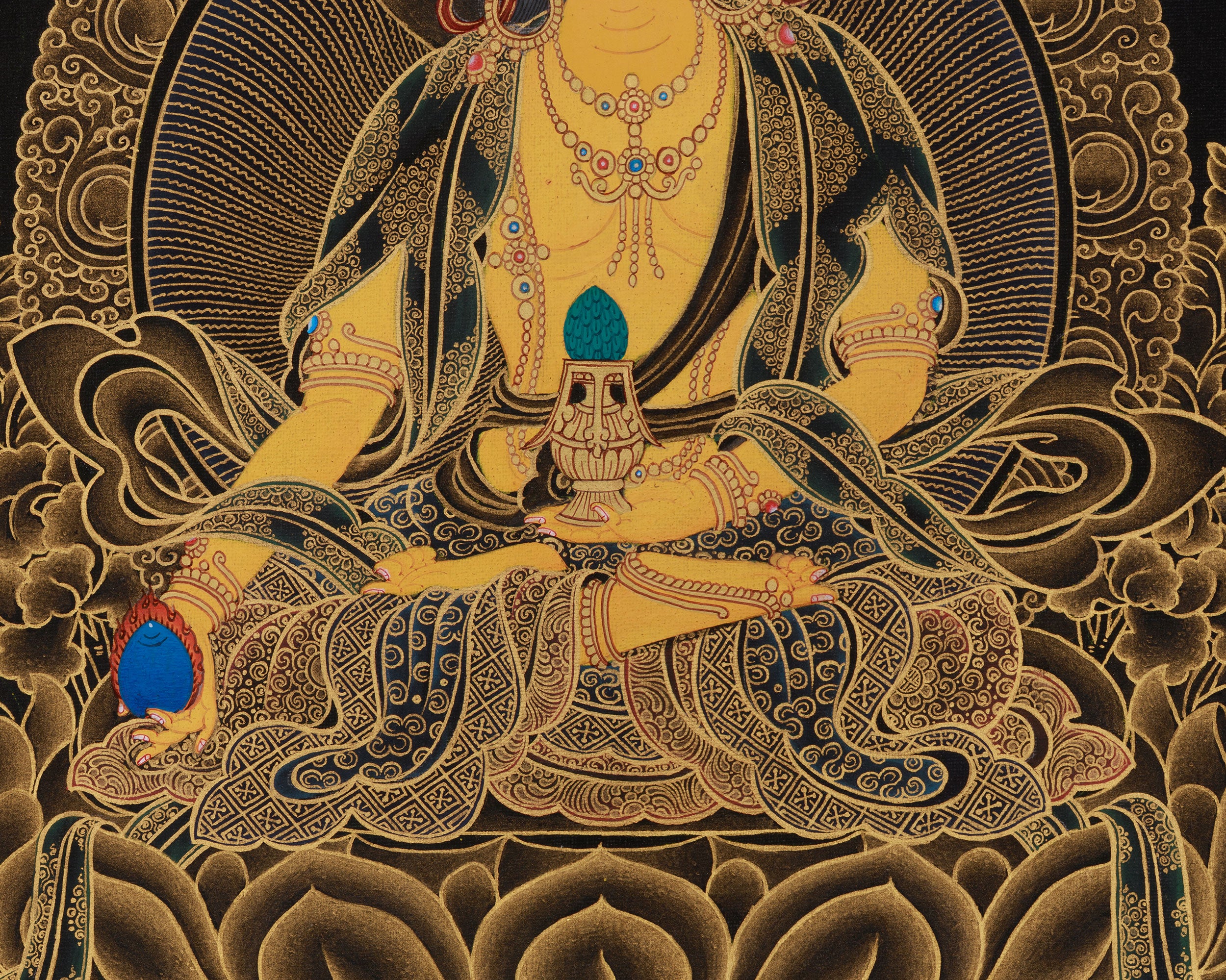 Kshitigarbha Bodhisattva of Compassion Thangka | Himalayan Art