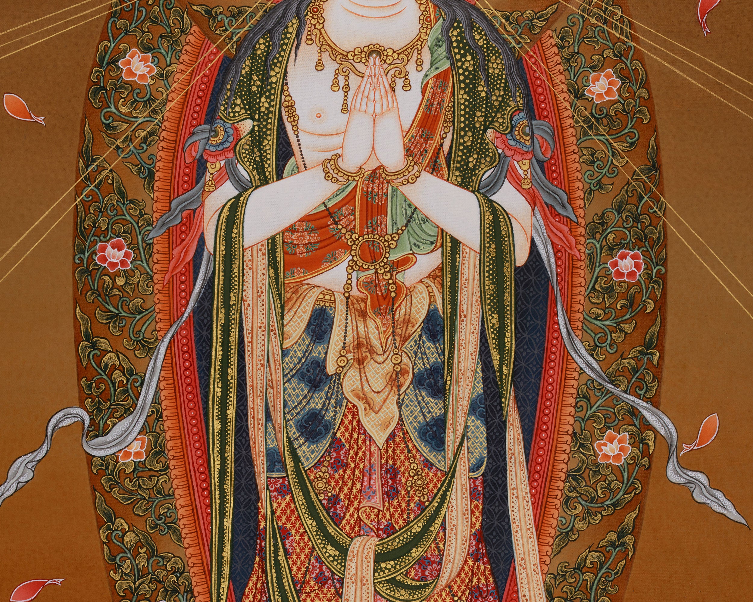 Goddess of Mercy | Japanese Style Thangka