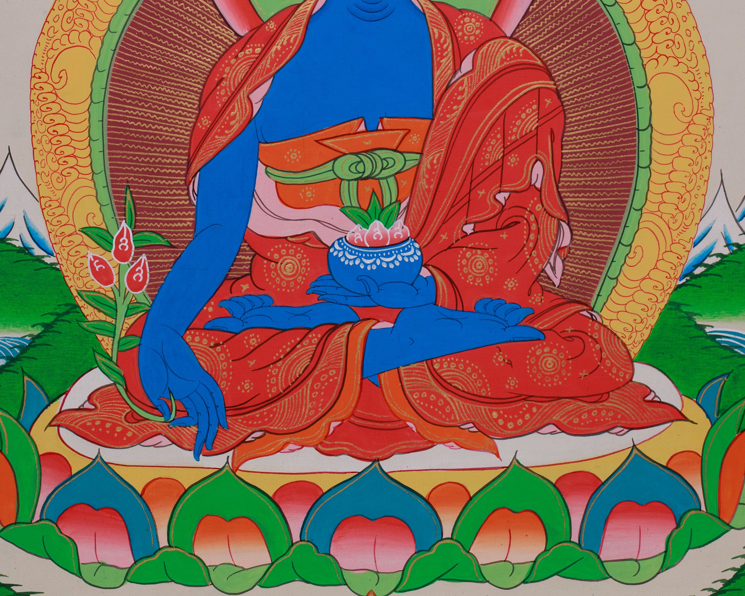 Tibetan Medicine Buddha | Sacred Guardian of Health and Enlightenment