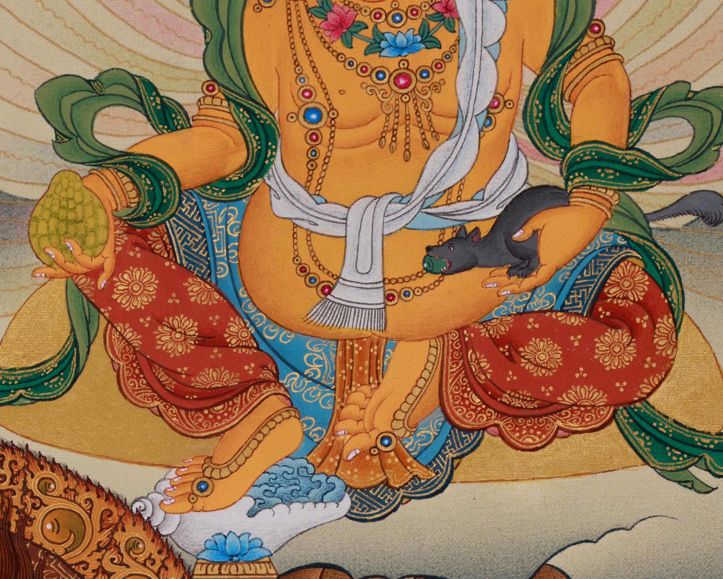 Dzambhala Buddhist Art | Wealth, Prosperity, and Sacred Abundance