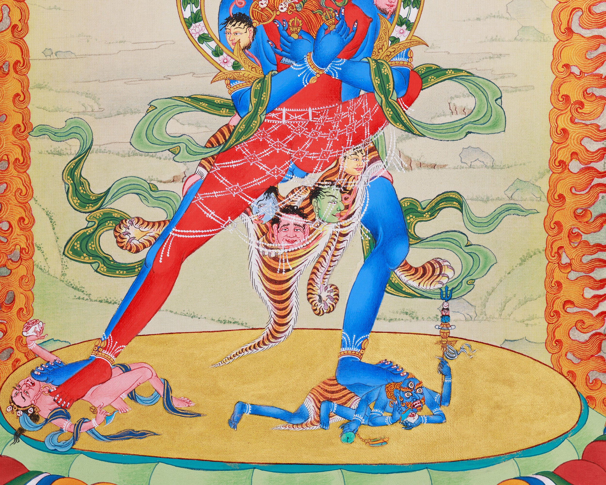 Chakrasamvara Yab-Yum Thangka | Powerful Tantric Deity Art