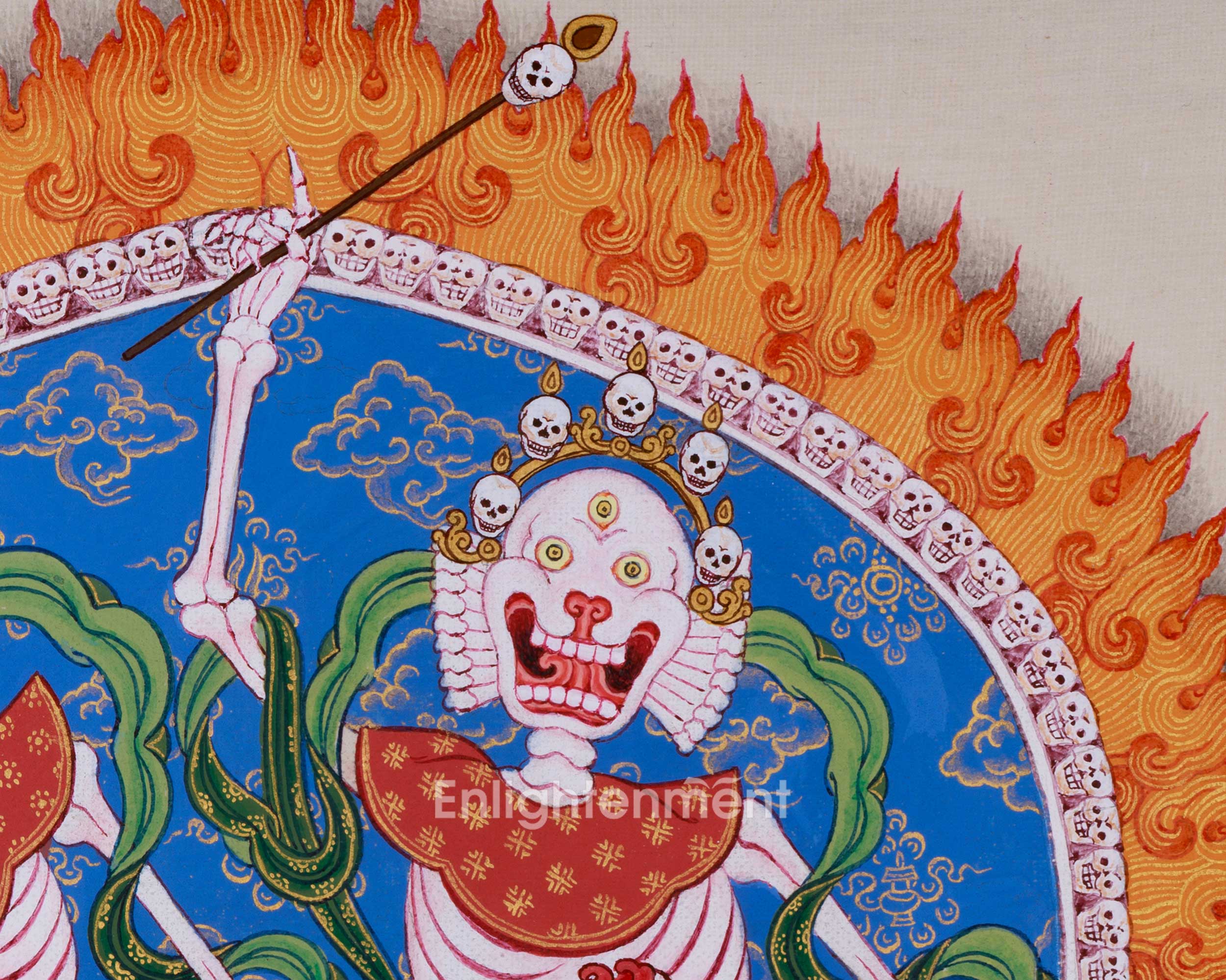 Citipatti: The Dancing Skeletons Thangka