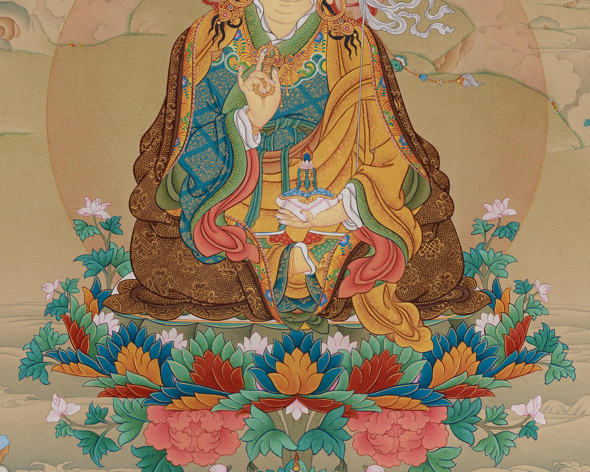 Tibetan Guru Rinpoche Print | Second Buddha | Padmasambhava Art
