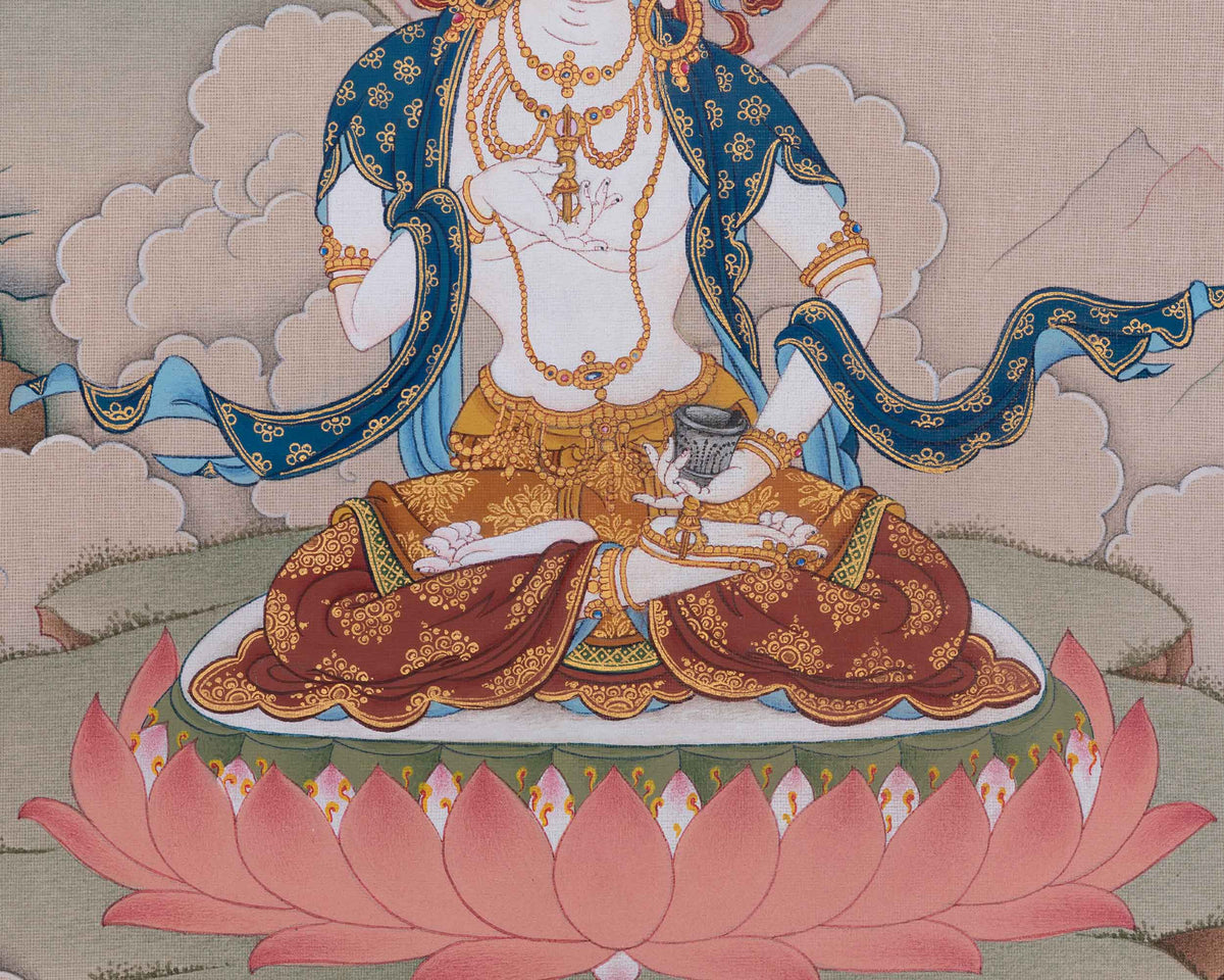 Vajrasattva Spiritual Art | Purification and Wisdom Deity