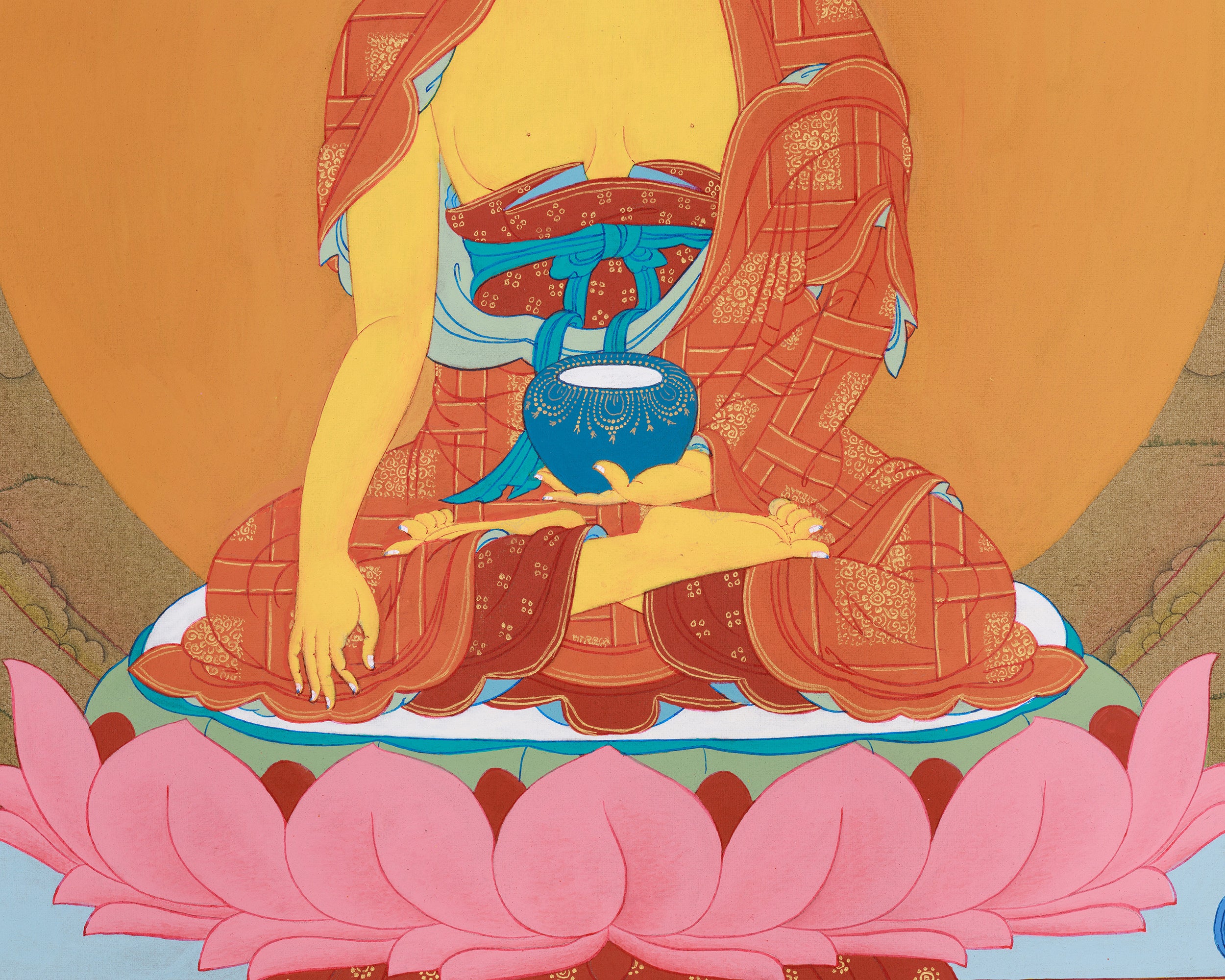 Buddha Shakyamuni with Disciples | Sacred Art of Compassion and Wisdom