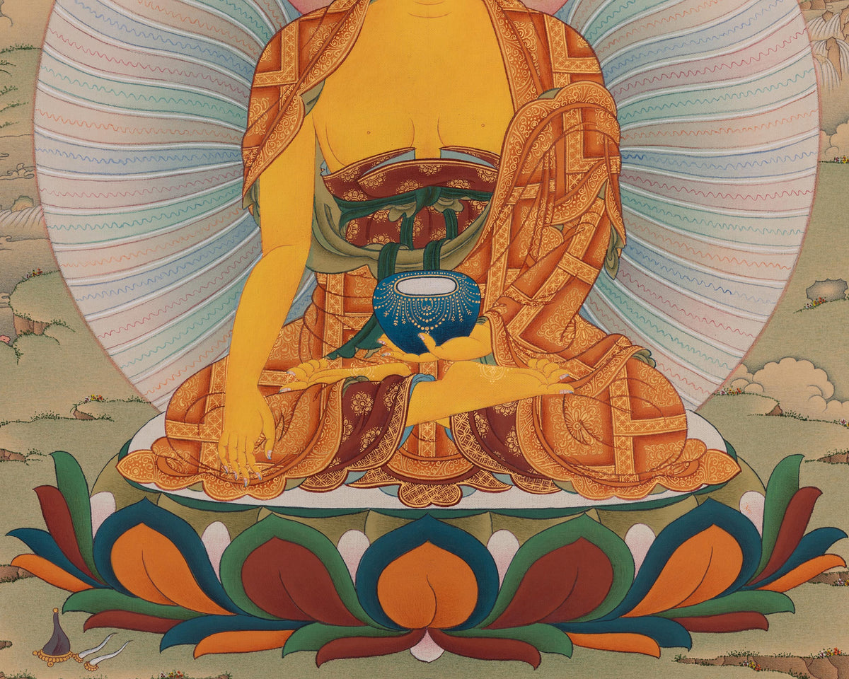 Shakyamuni Buddha Sacred Artwork | Sacred Art of Enlightenment and Buddhist Wisdom