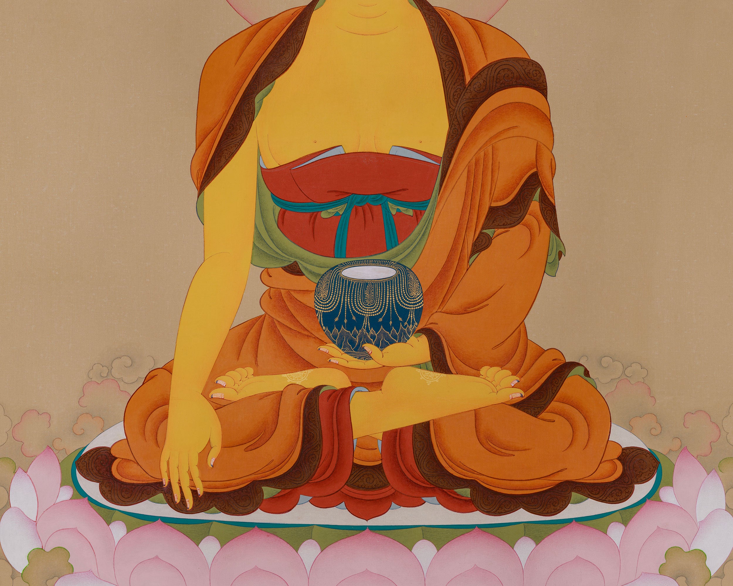 Sacred Thangka Of Shakyamuni Buddha | Siddhartha Gautama | Divine Path To Enlightenment
