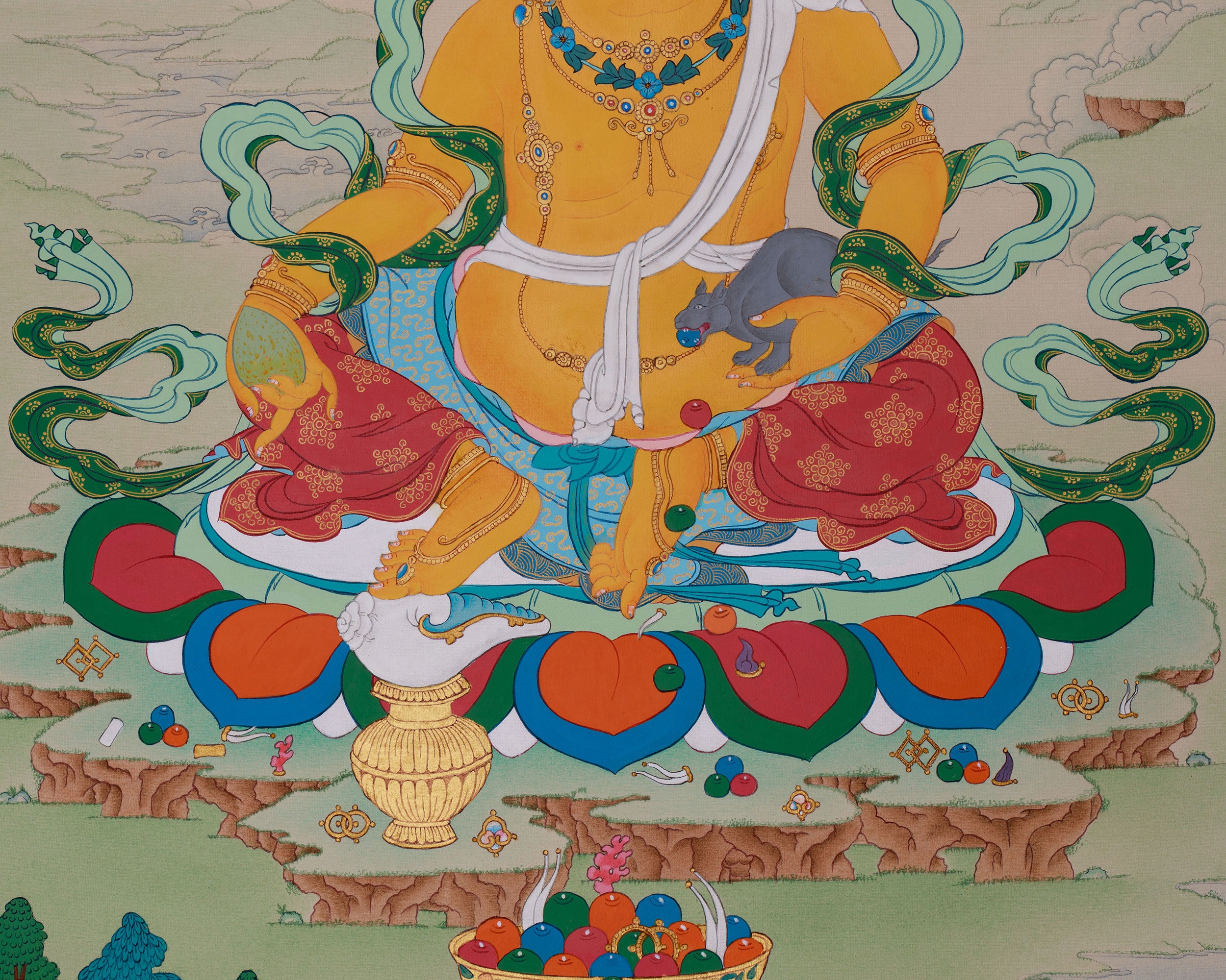 Guardian of Wealth, Dzambhala Thangka