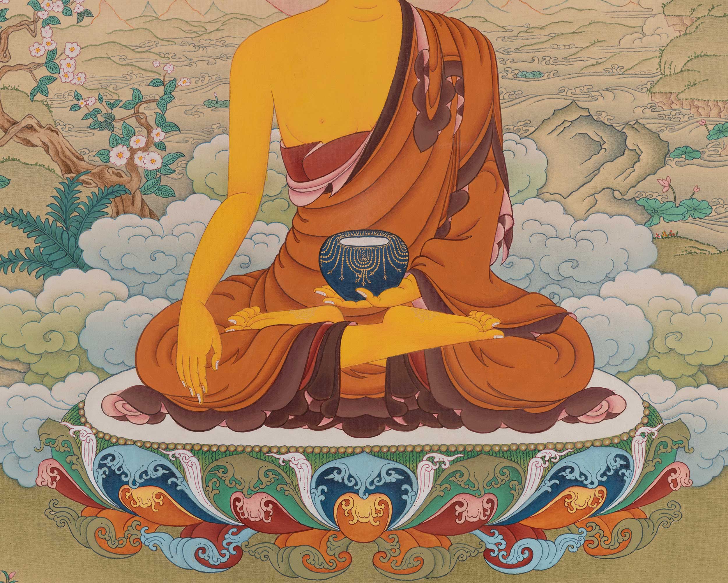 Historical Buddha Shakyamuni Spiritual Art | Siddhartha Gautama | Sage of The Shakya Clan