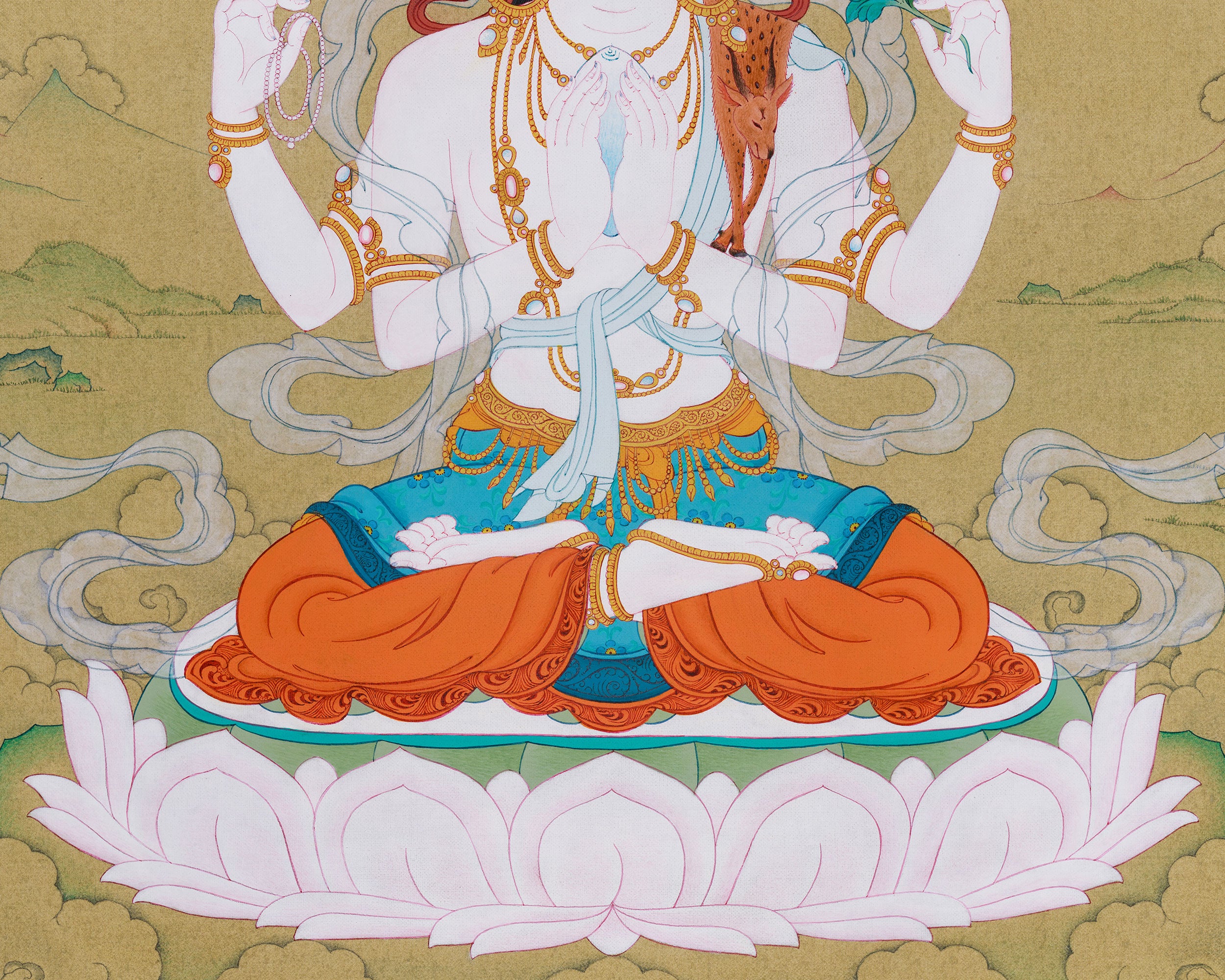Thangka of Chenrezig | Bodhisattva Of Compassion