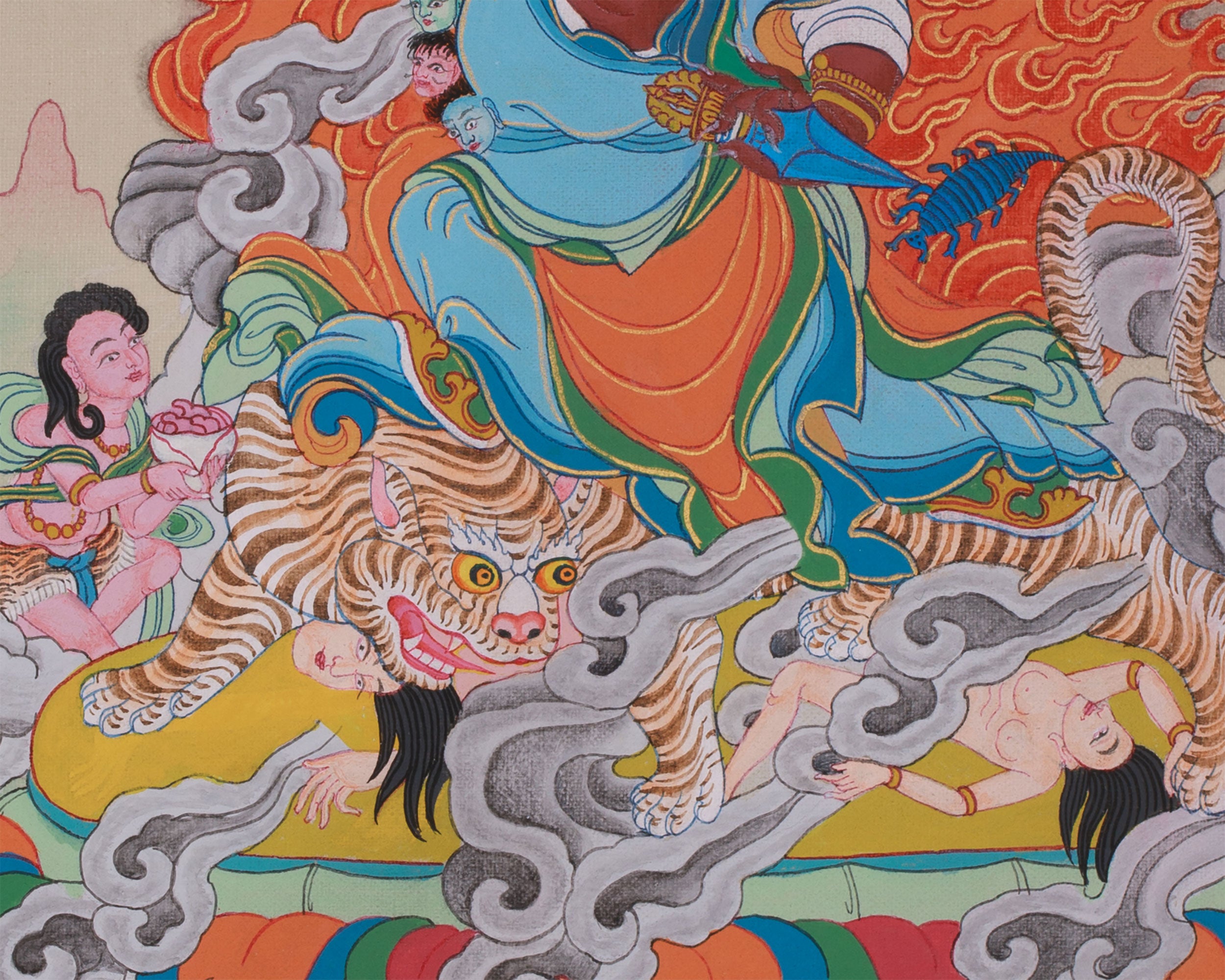 Dorje Drolo Thangka | Wrathful Manifestation of Guru Rinpoche | BROCADE