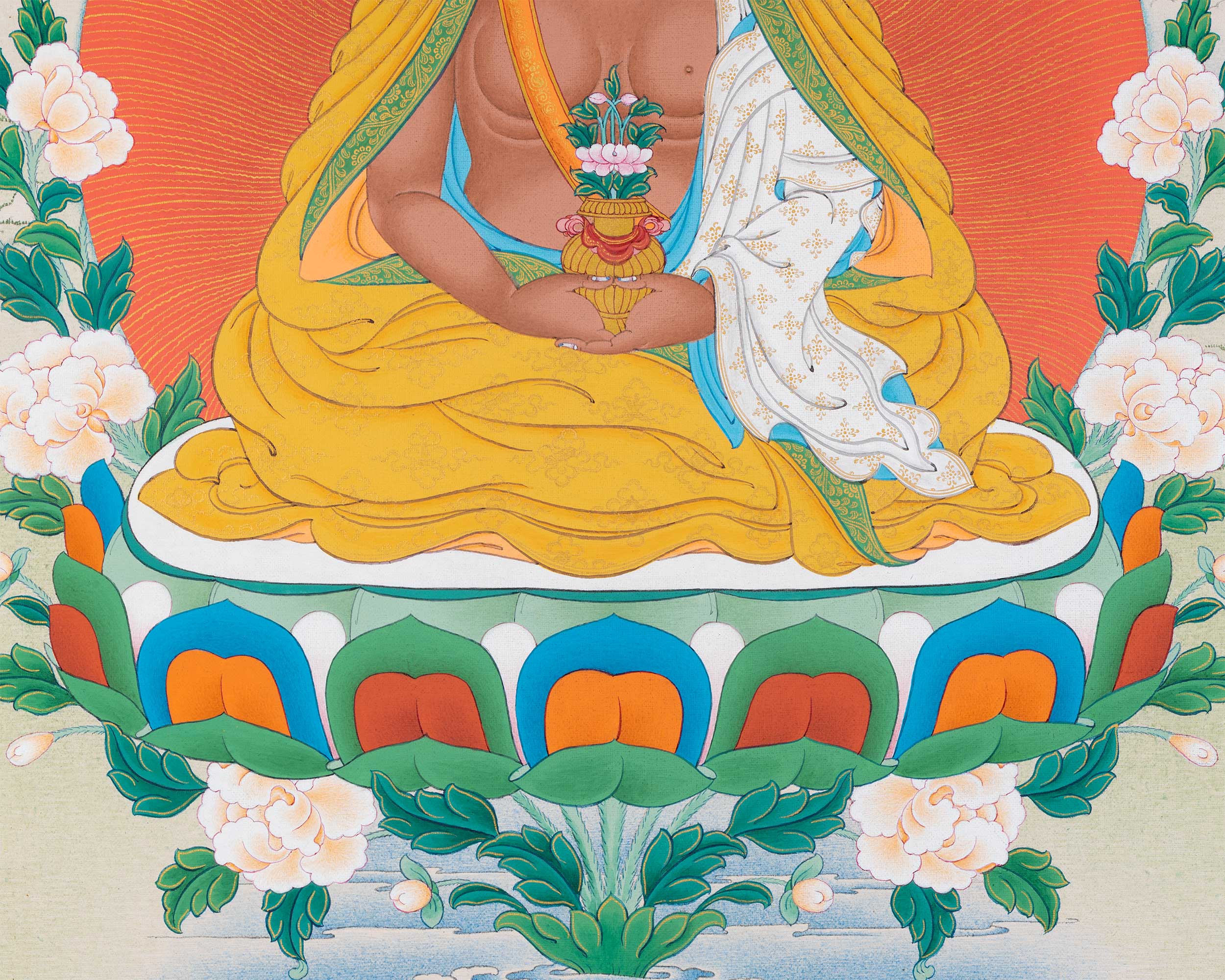 Thangtong Gyalpo Thangka Print | Buddhist Master | Giclee Canvas Print