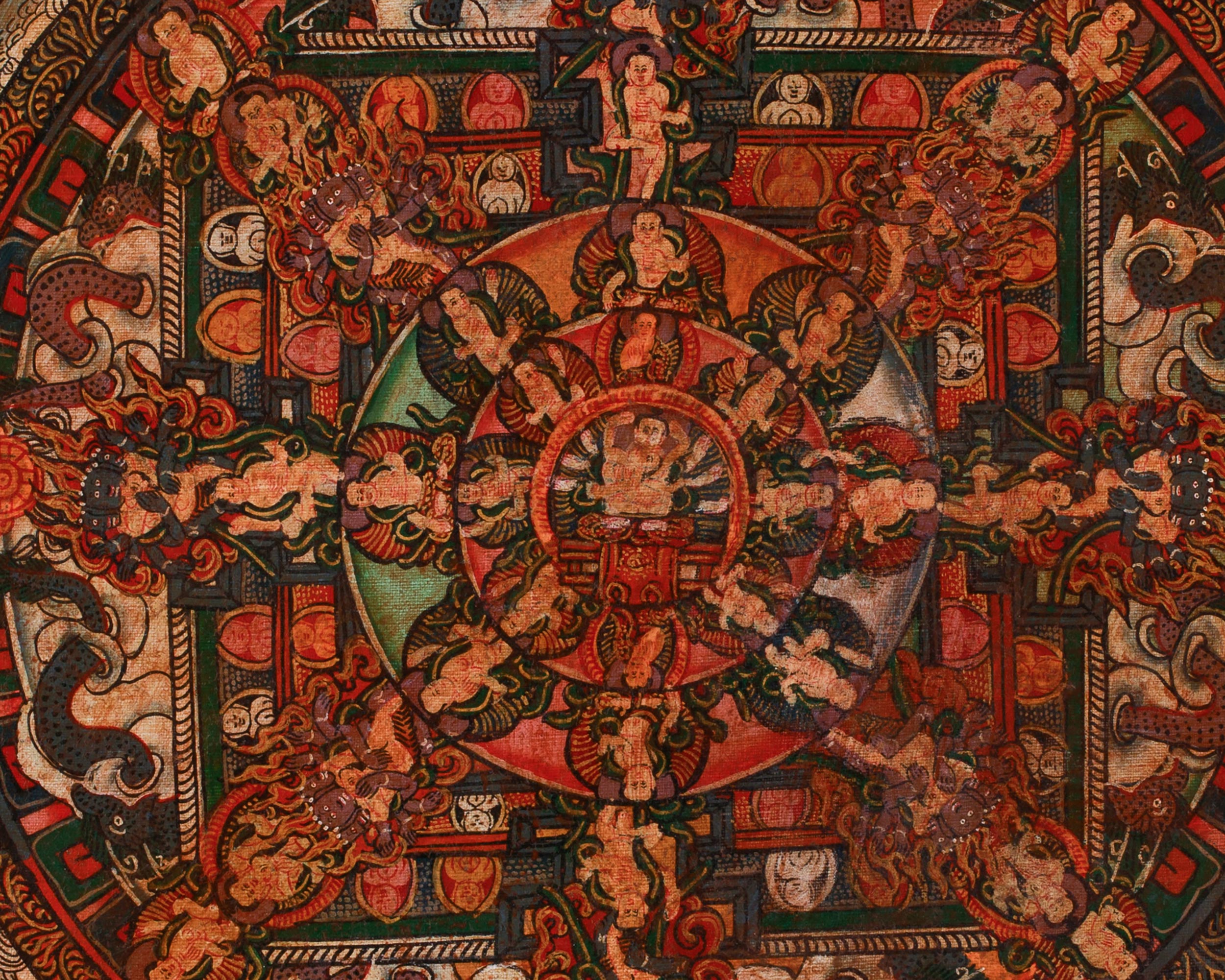 Original Deity Mandala Thangka | Vajrayana Mandala Painting