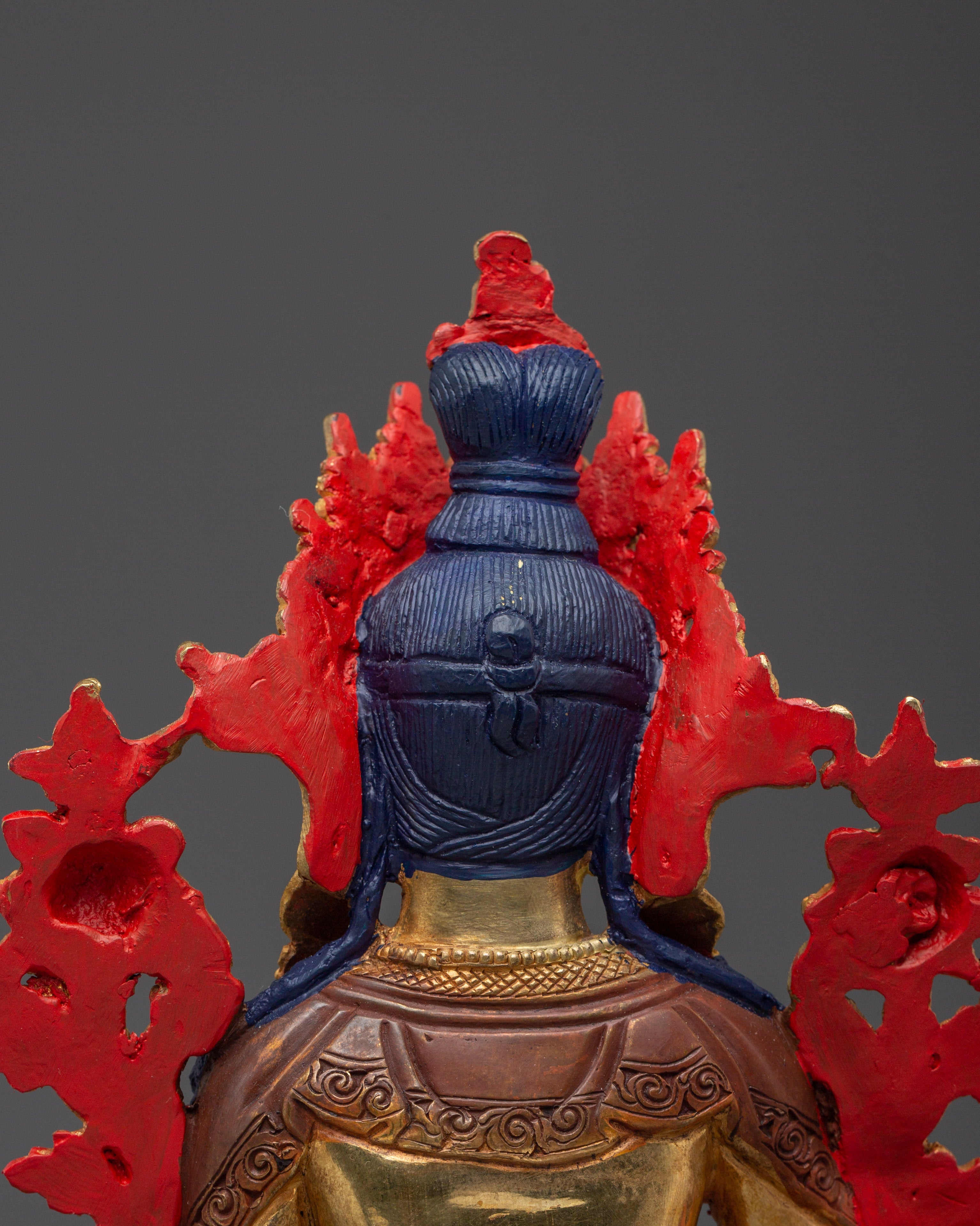 Green Tara Copper Handmade Statue | Shyama Tara - Mother of All Buddhas