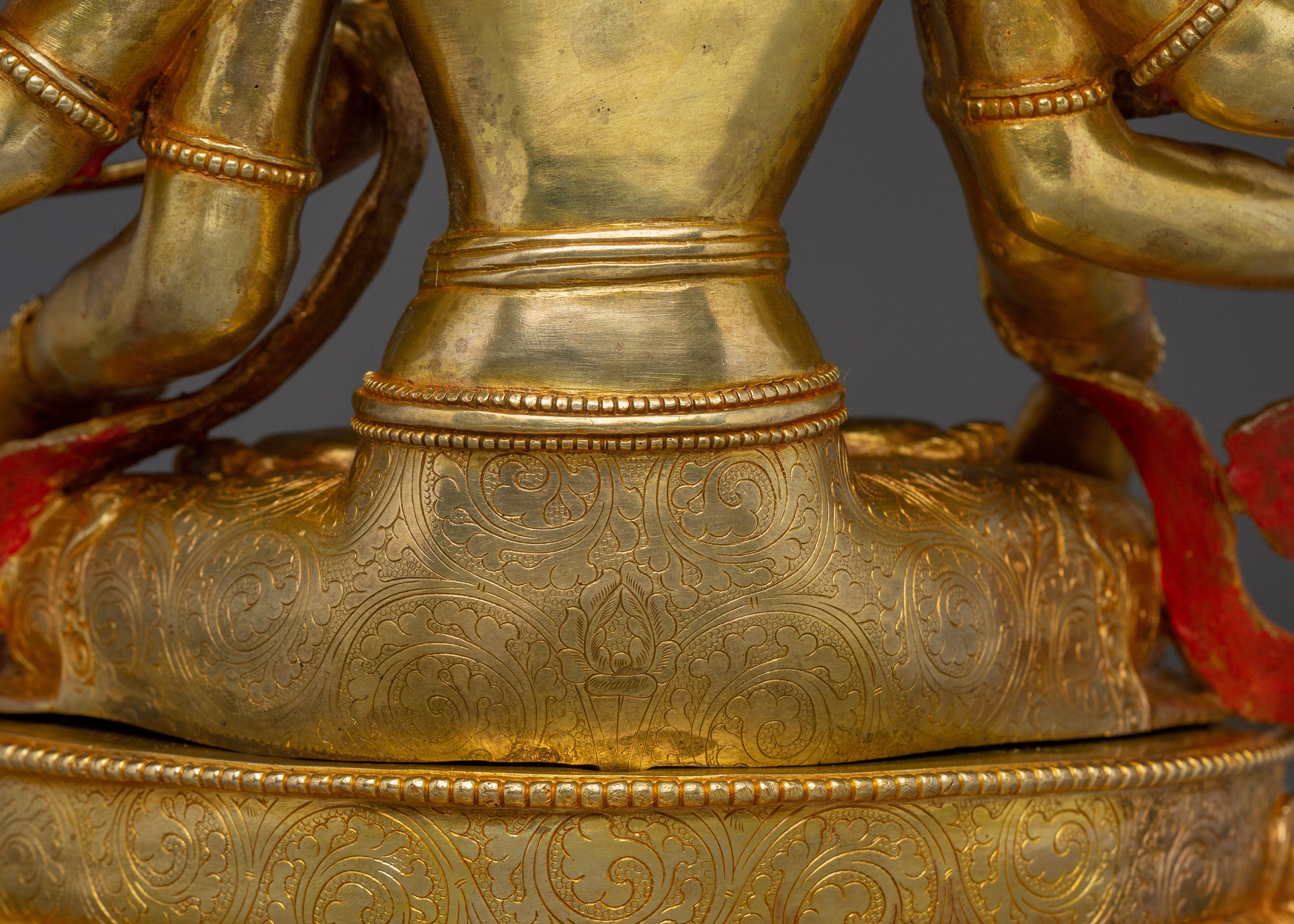 Maha Manjushri Golden Statue | Bodhisattva of Supreme Wisdom