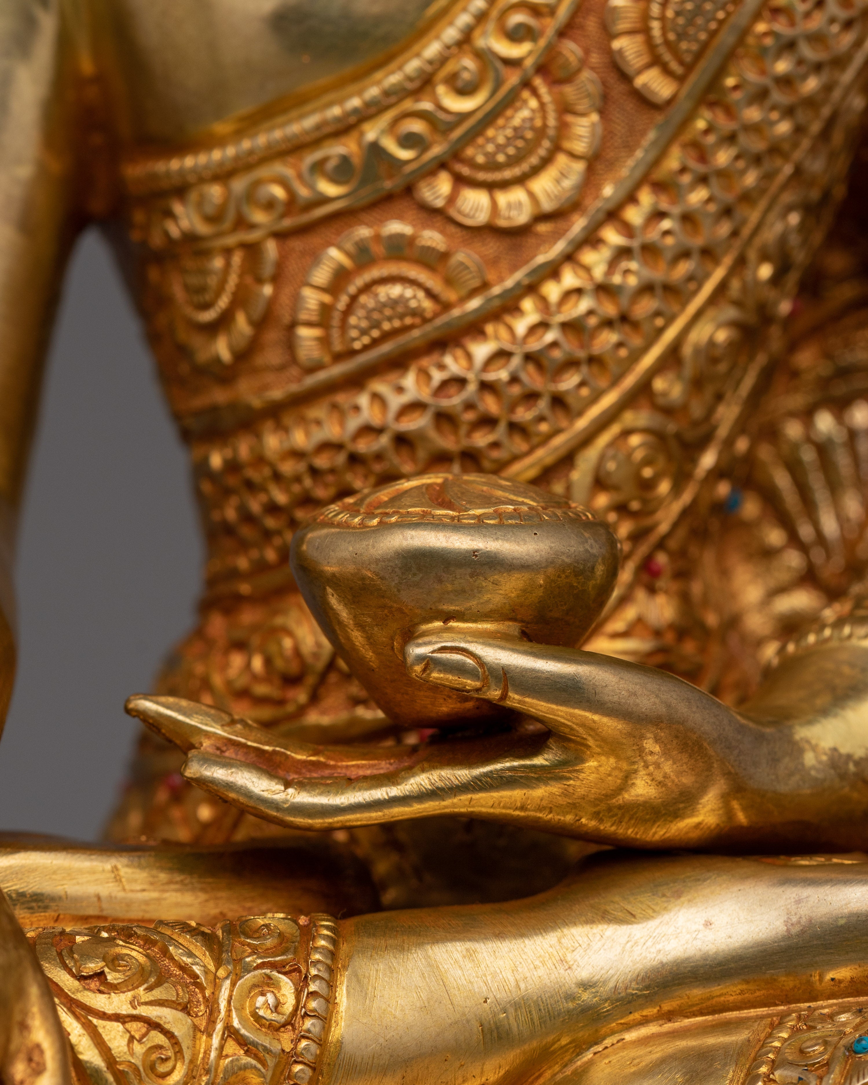 24K Gold Gilded First Buddha Shakyamuni Statue | The Supreme Enlightened One