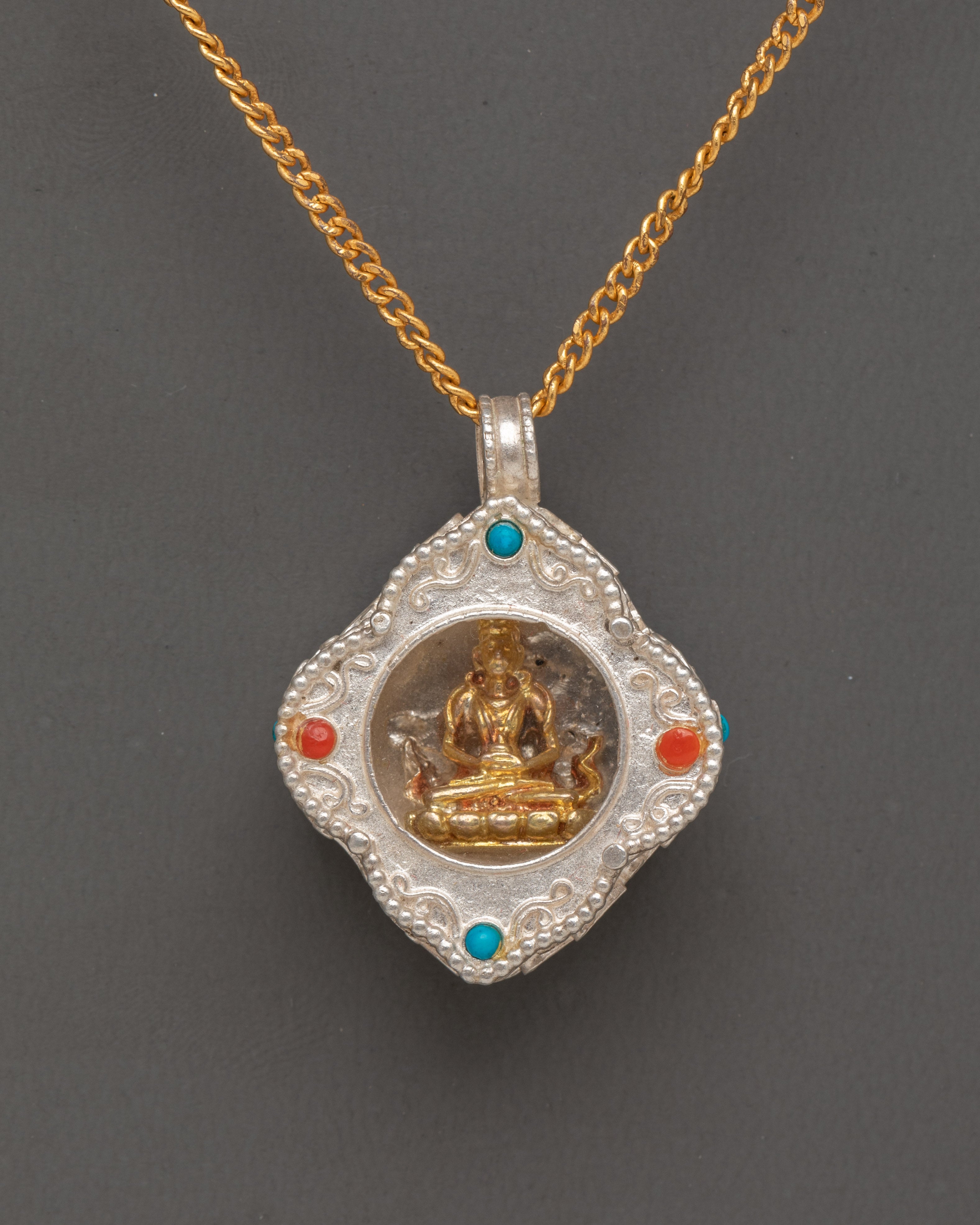 Handcrafted 98% Silver Jatukam Locket Pendant