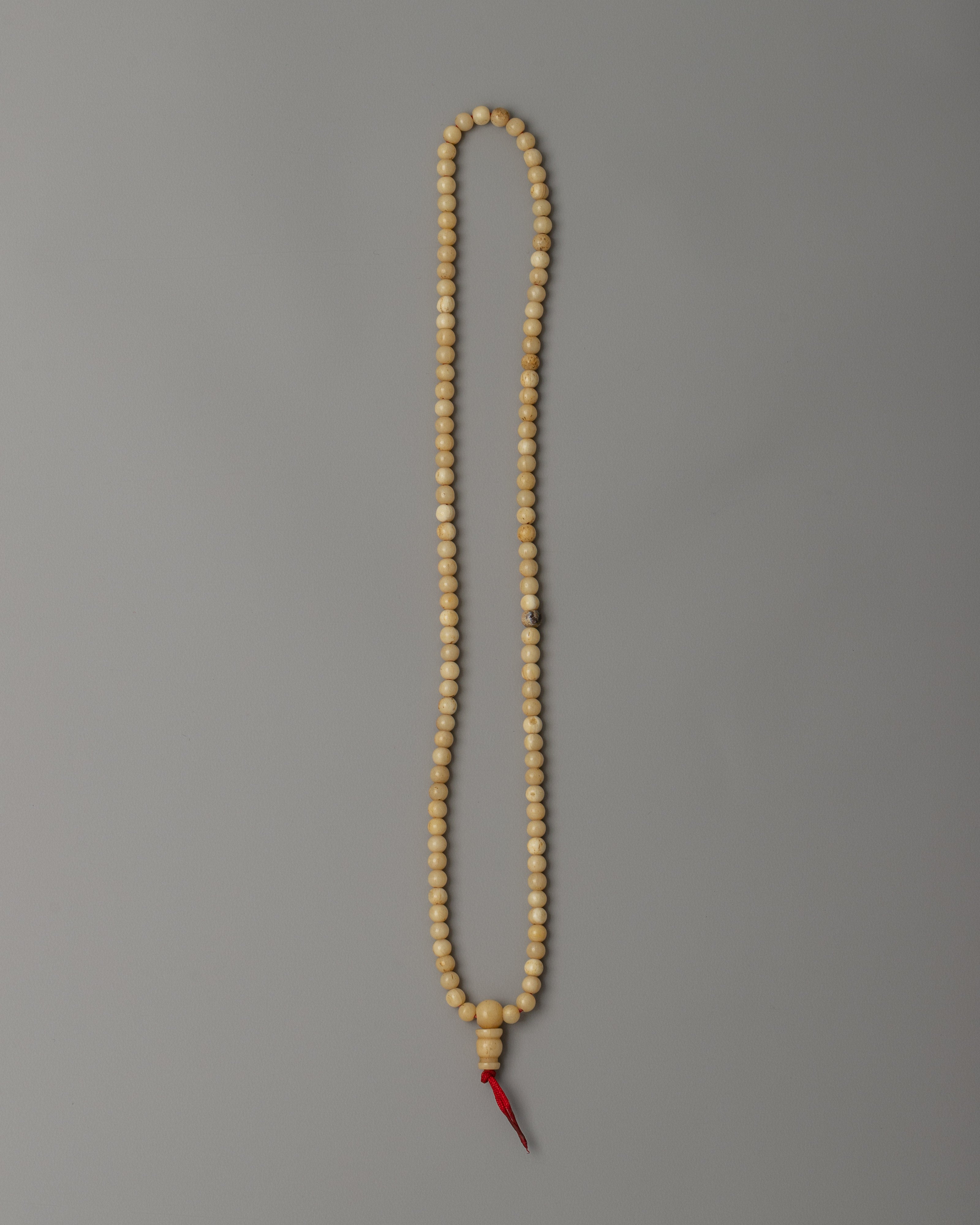 Yak Bone Buddhist Mala