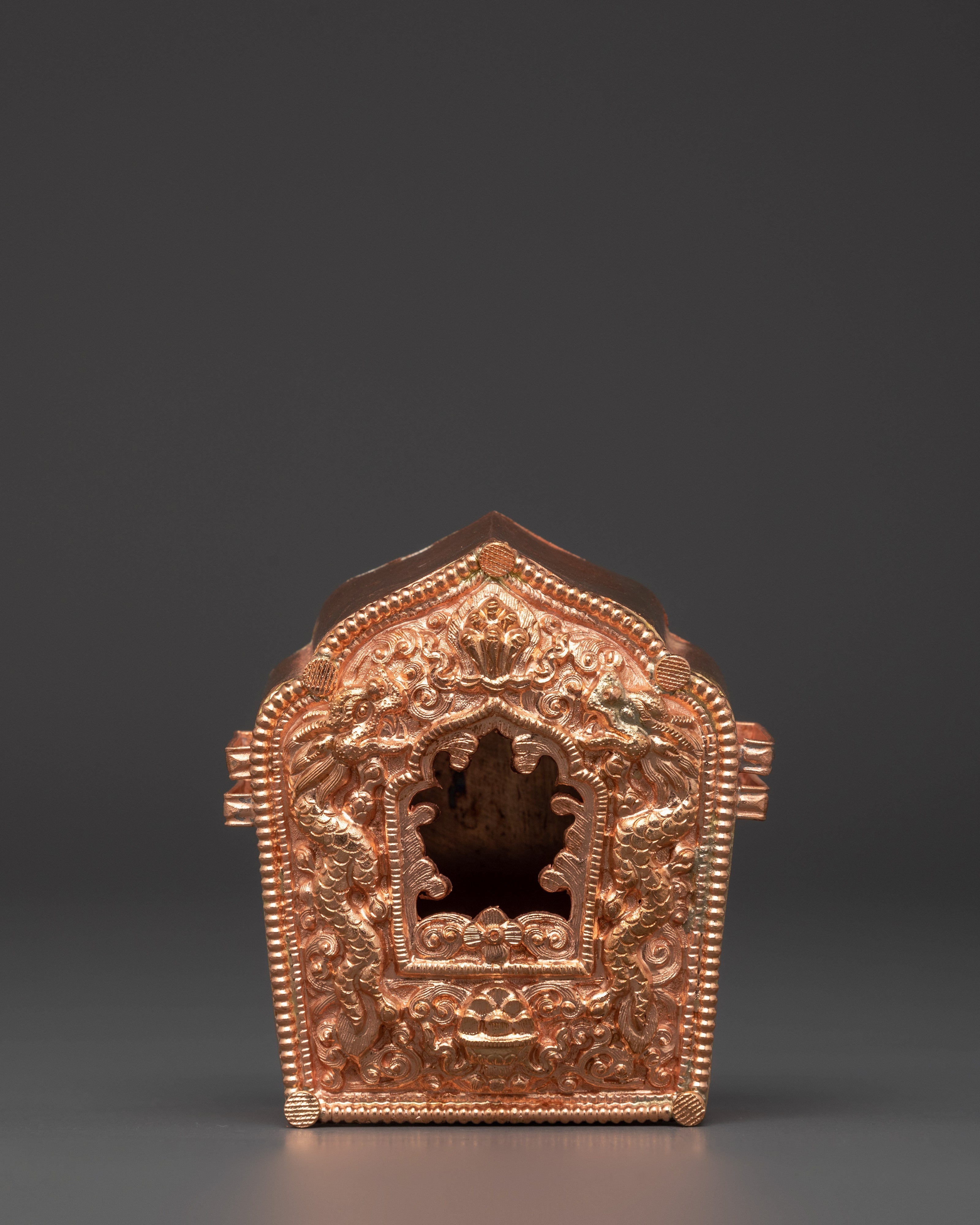 Tibetan Buddhist Copper Ghau Box