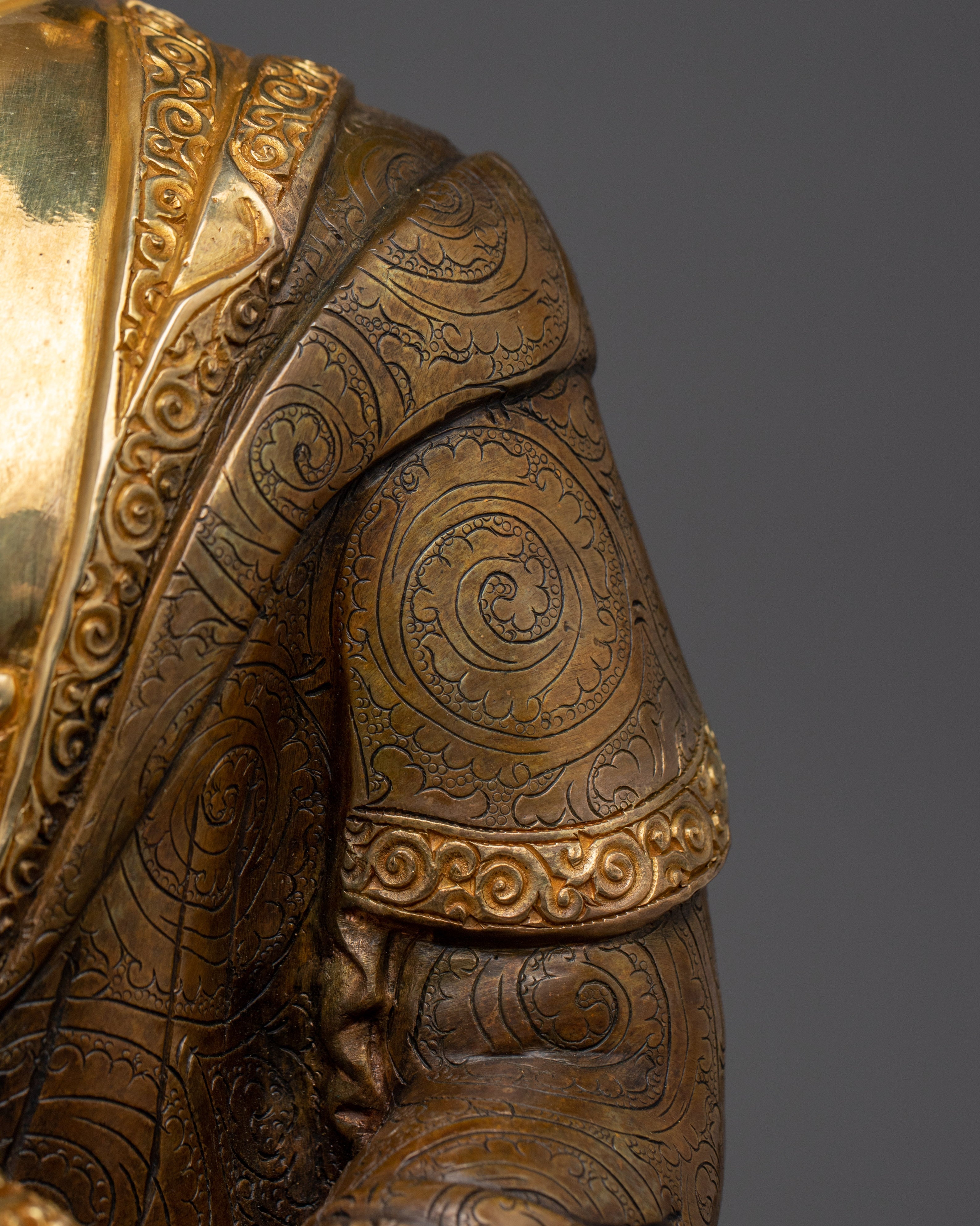 Shakyamuni Buddha Statue with Copper Body | A Symbol of Enlightenment and Tranquility