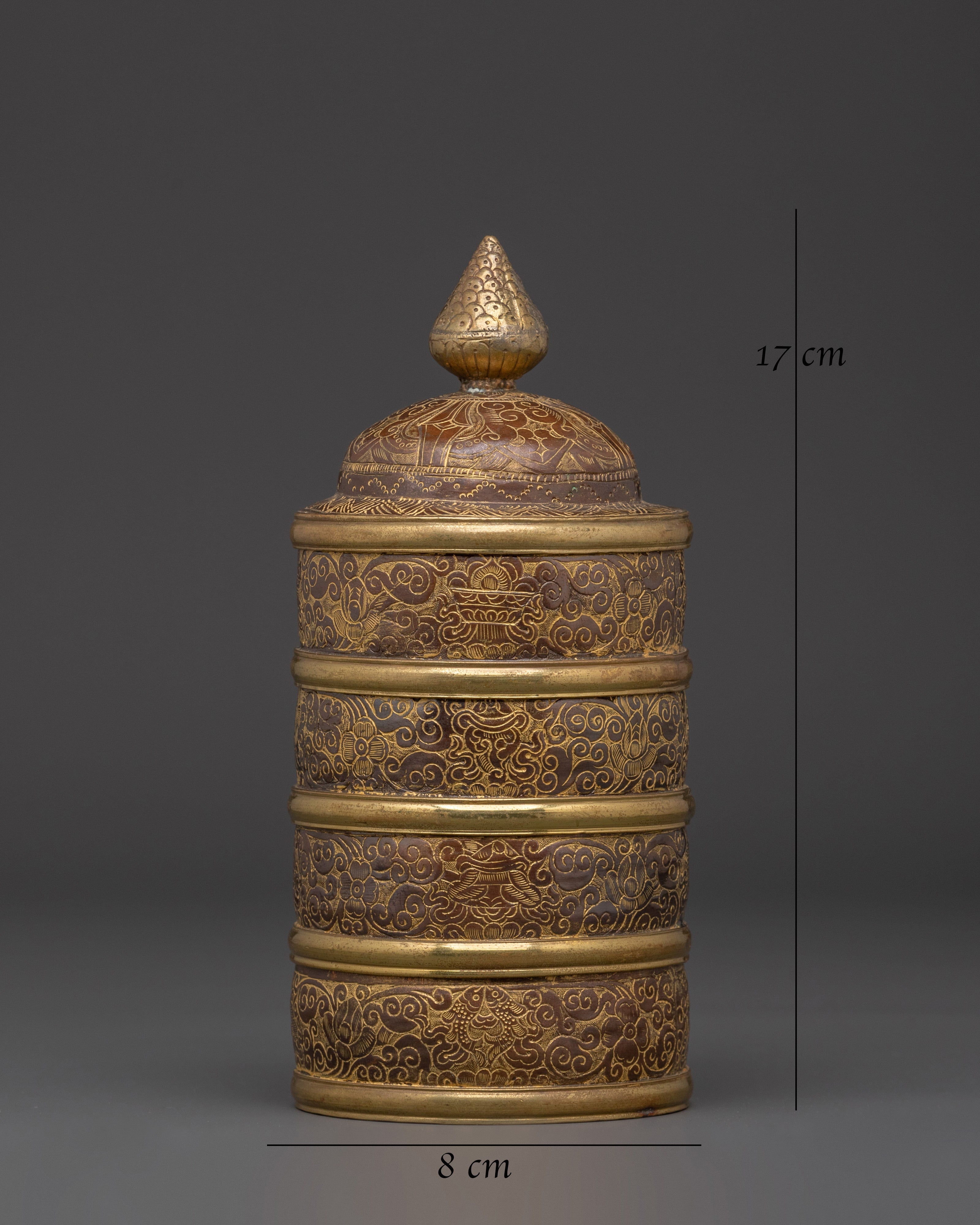 Tibetan Ritual Rice Pot | Symbol of Wealth and Prosperity