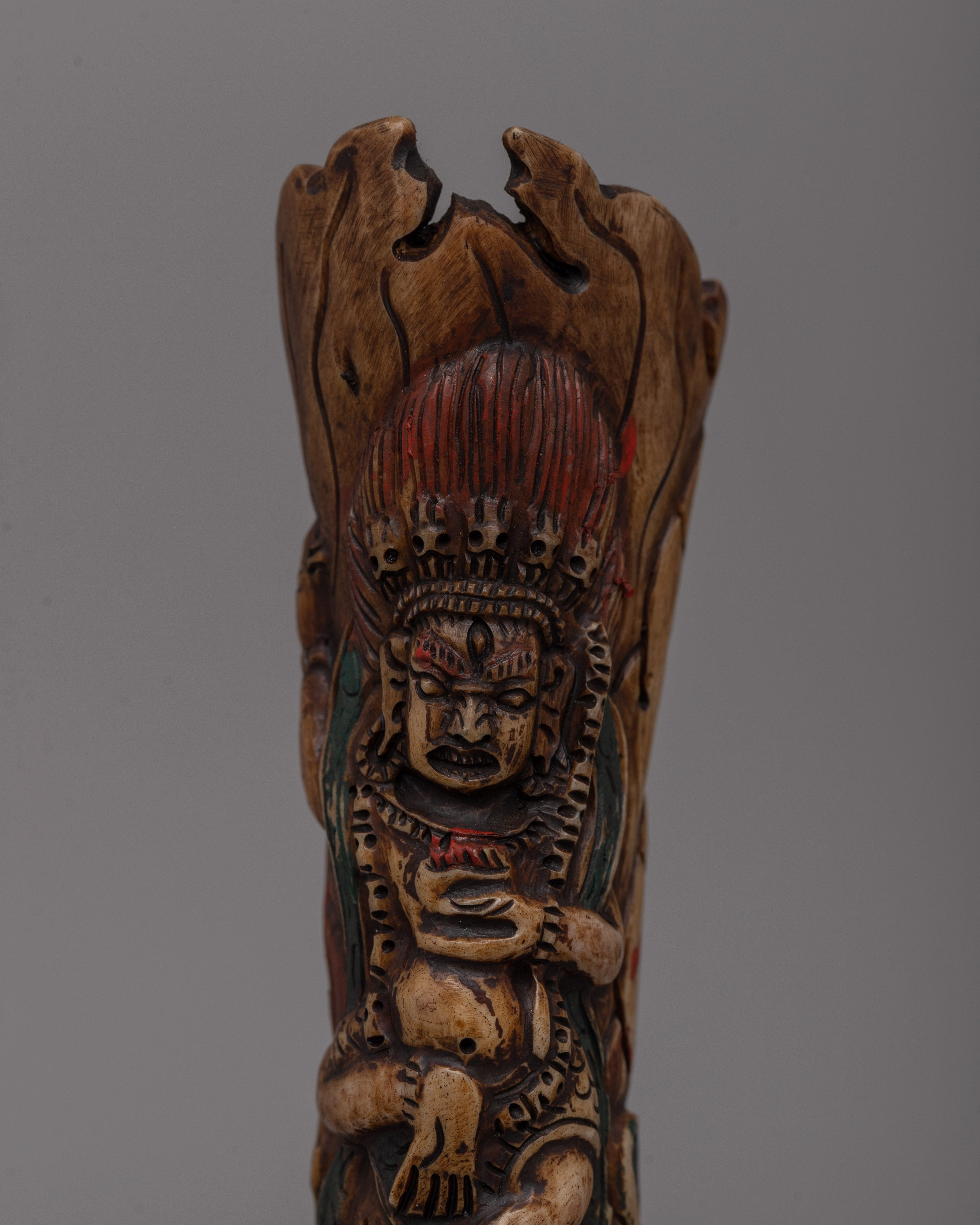 Handcrafted Mahakala Deity Statue | Protector of Tibetan Buddhism