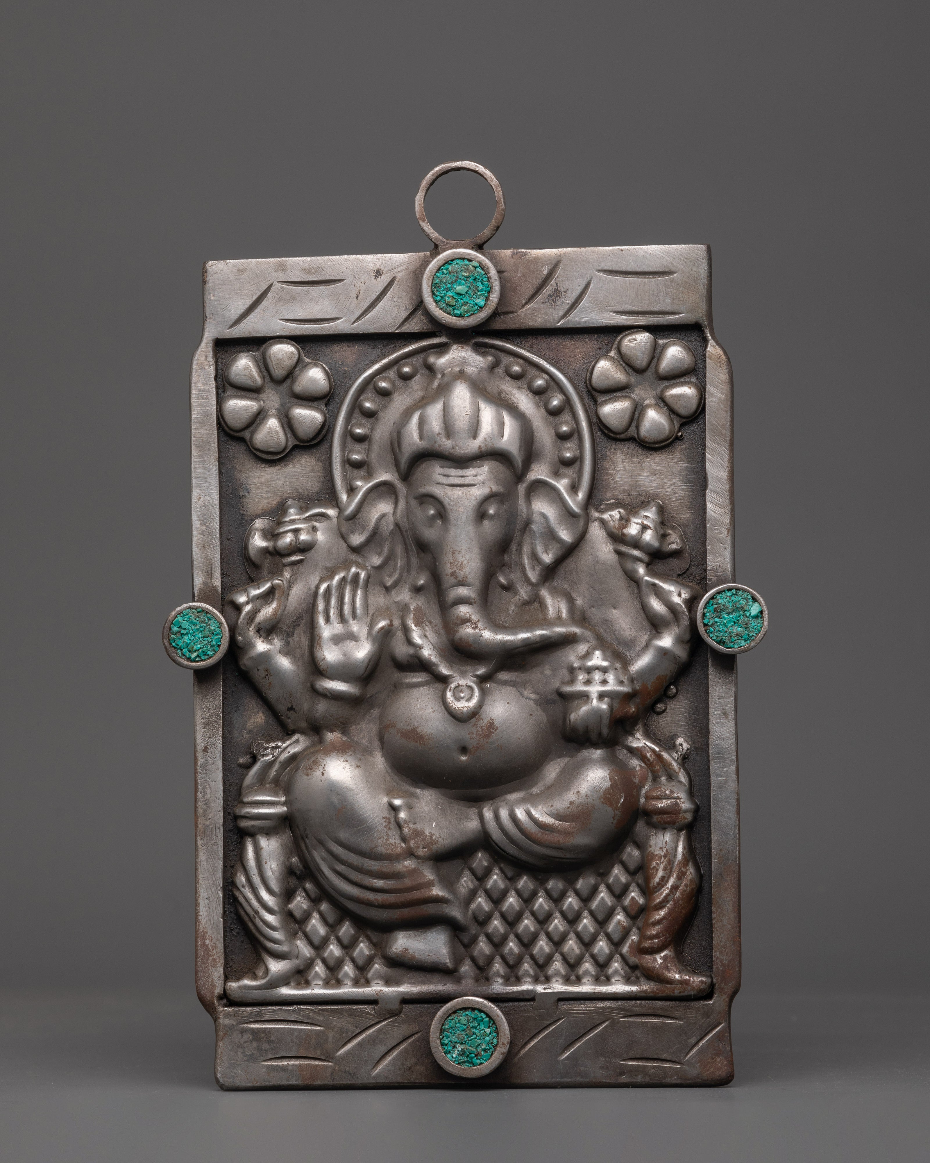 Hand-carved Ganesh Wall Hanging
