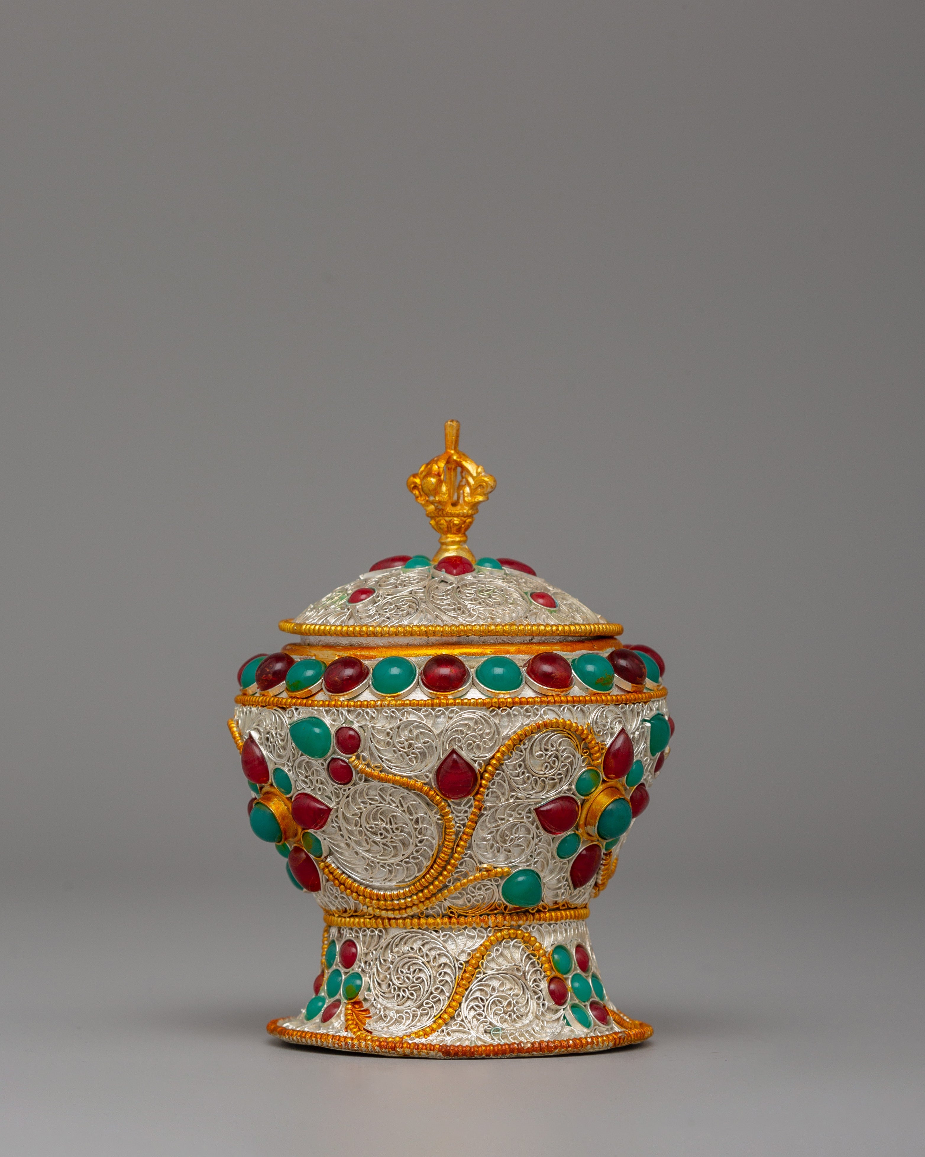 Copper Rice Pot with Filigree