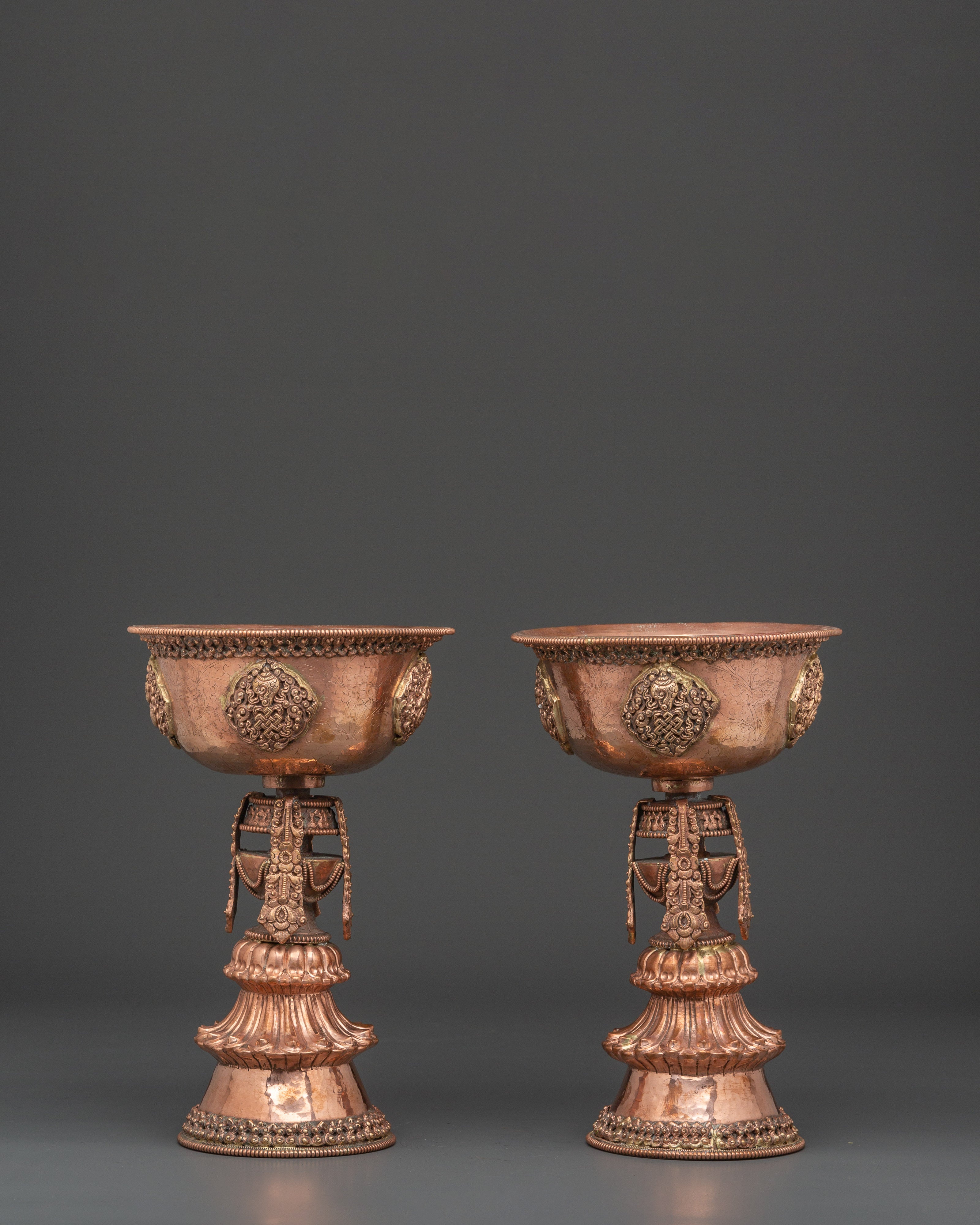 Tibetan Buddhist Butter Lamp Set