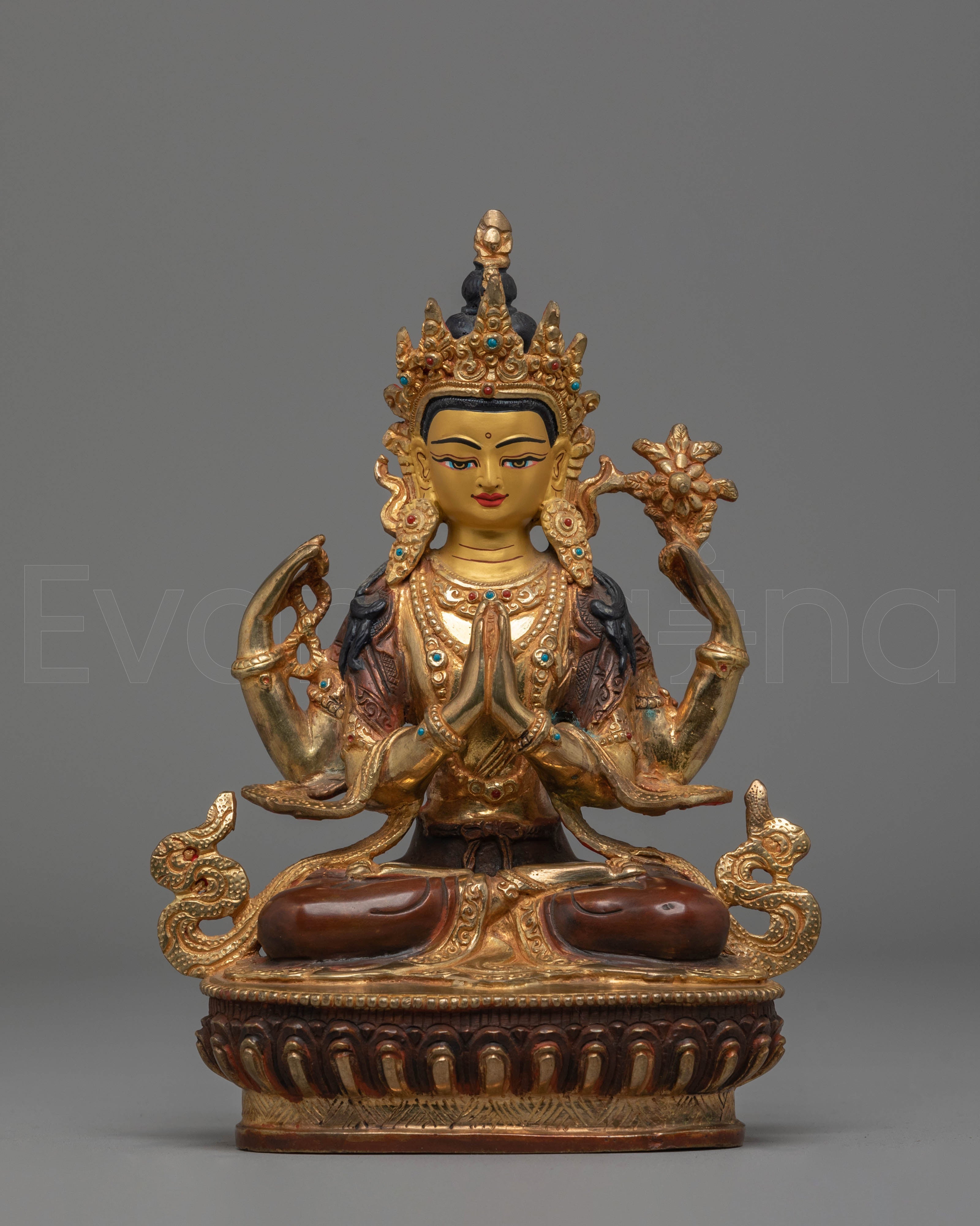 Tibetan Bodhisattva chenrezig Handmade Statue