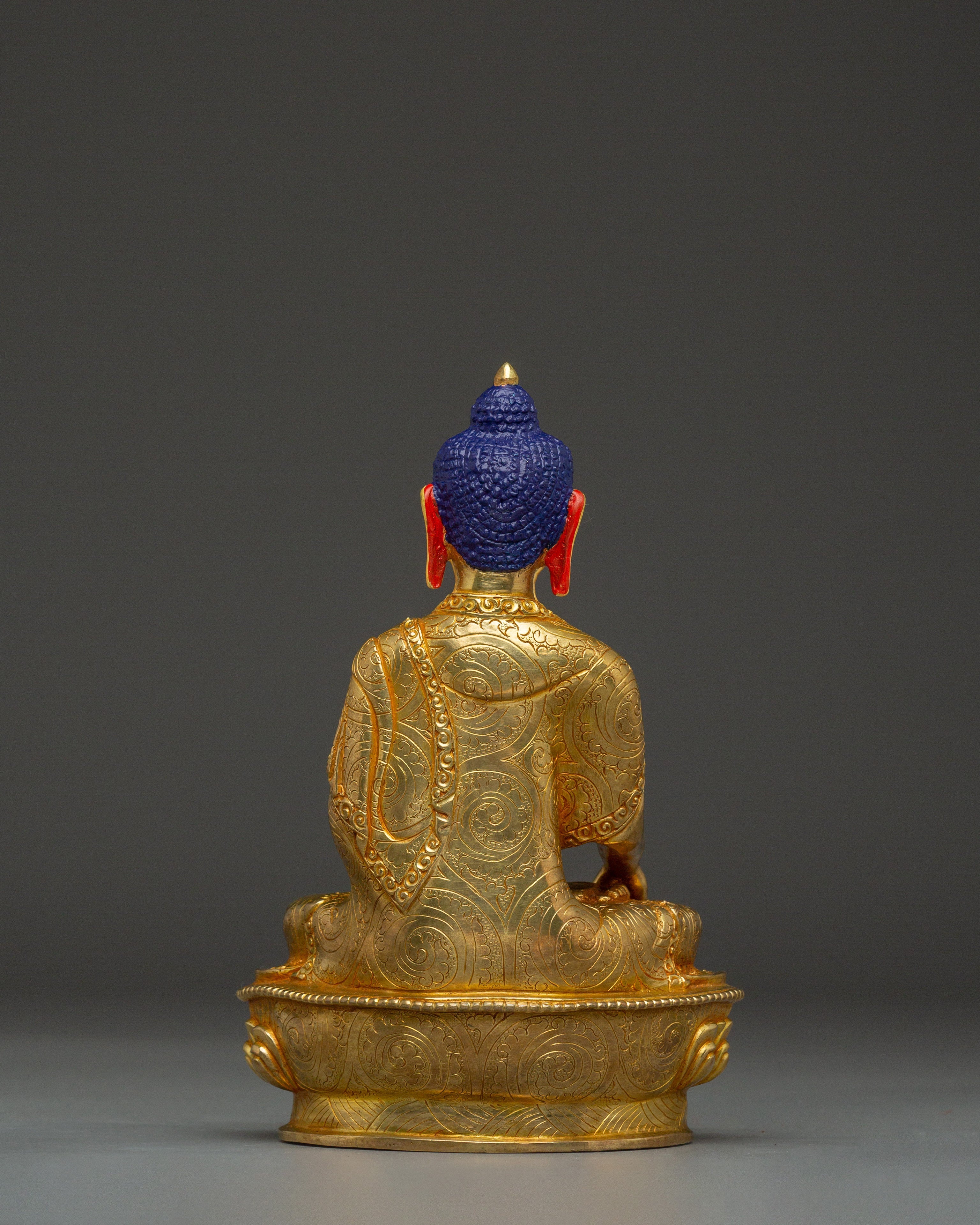 24K Gold Gilded Buddha Shakyamuni Artwork | Founder of the Buddhist Path