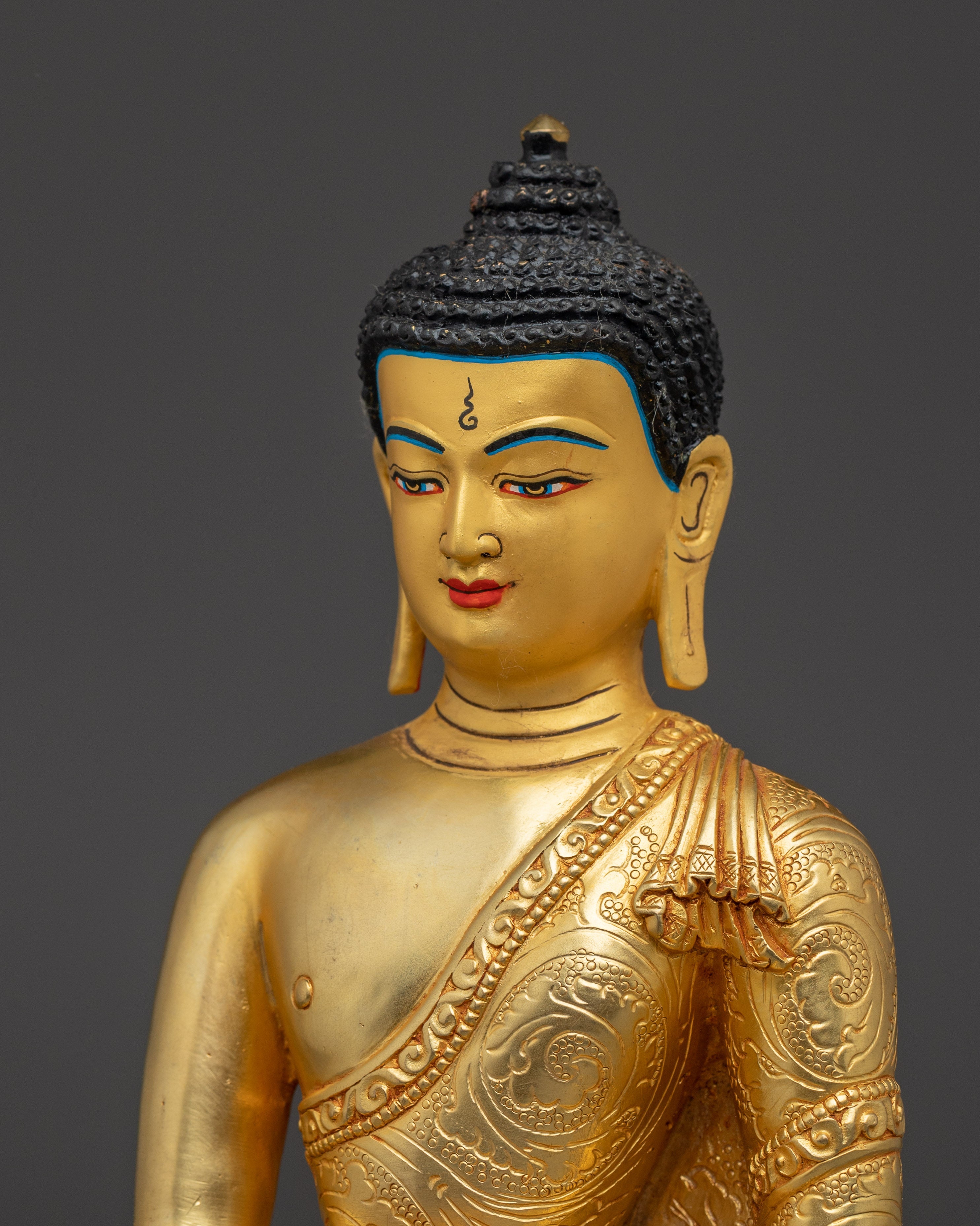Tibetan Shakyamuni Sculpture | Handcrafted Artwork