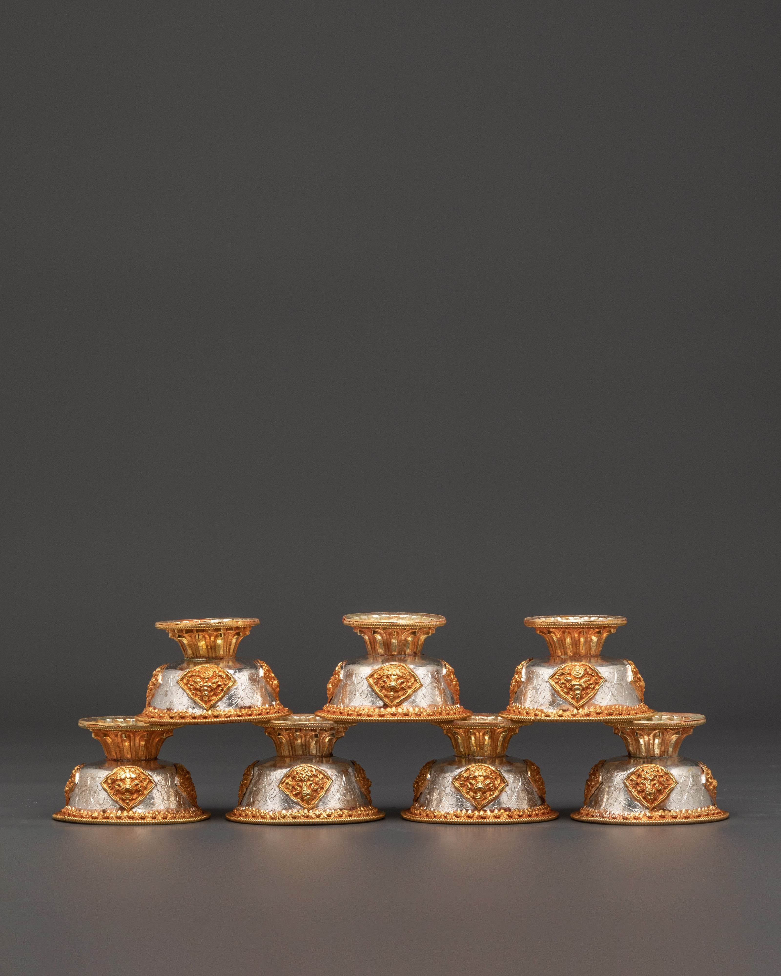 Gold Plated Offering Bowl Set