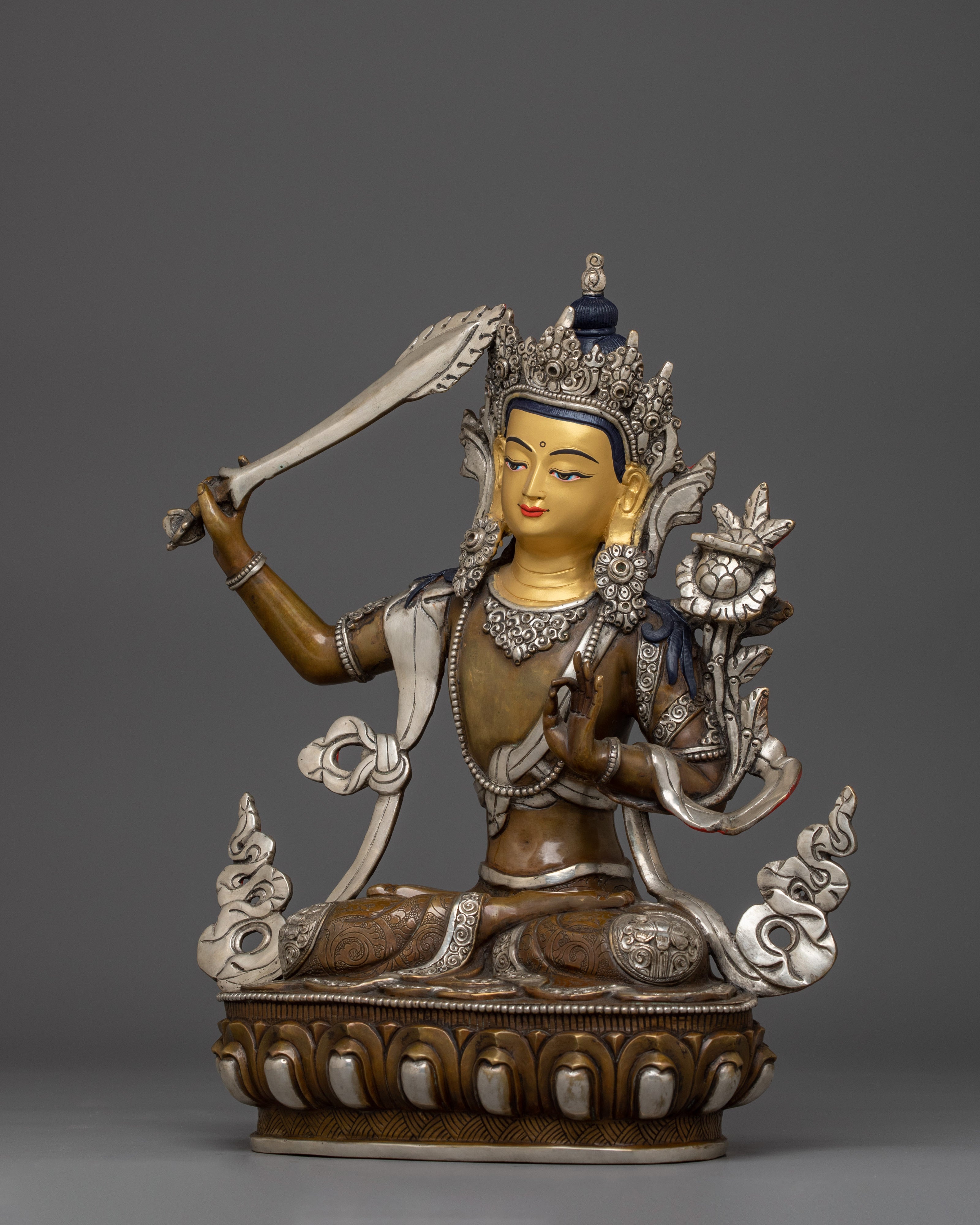 Manjushri Art -Bodhisattva of Supreme Wisdom | Guardian of Transcendent Knowledge