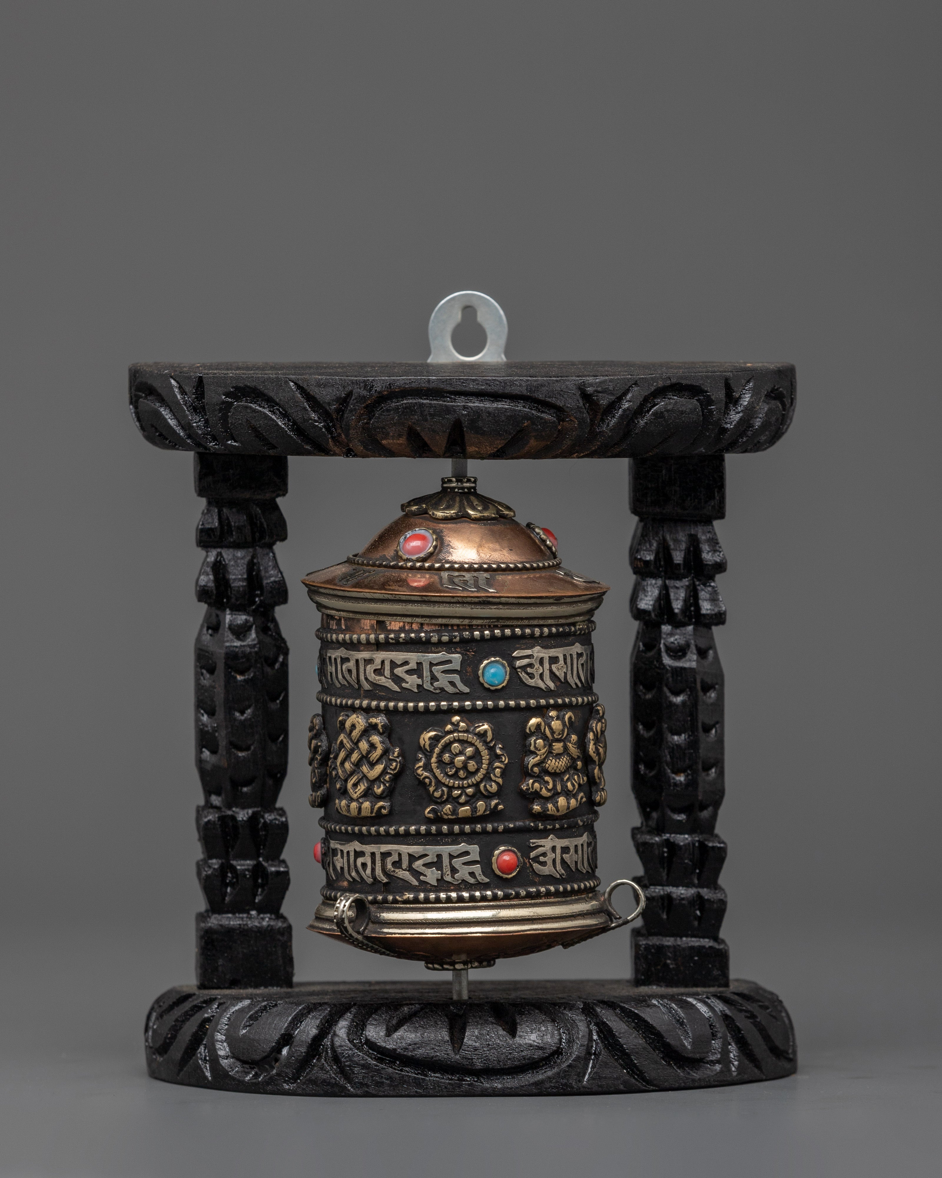 Tibetan Prayer Wheel with Brass