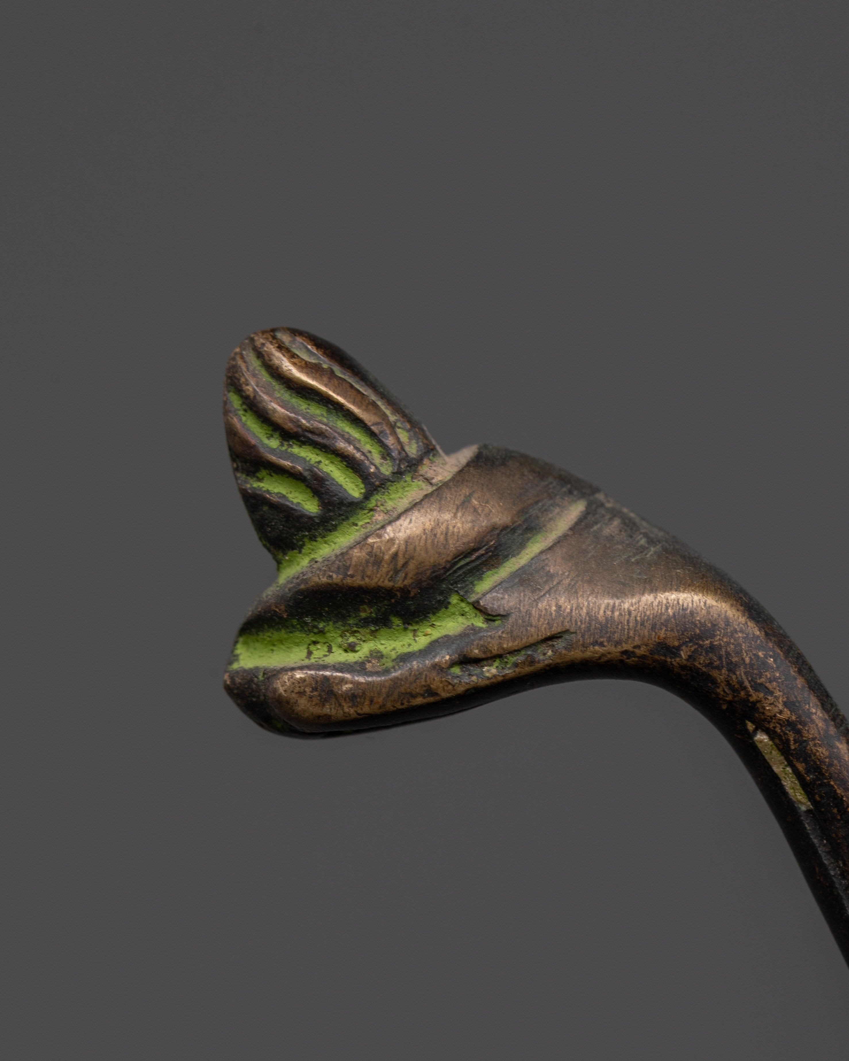 Oxidized Brass Chitipati Statue | Dancing Skeleton Deities of Impermanence