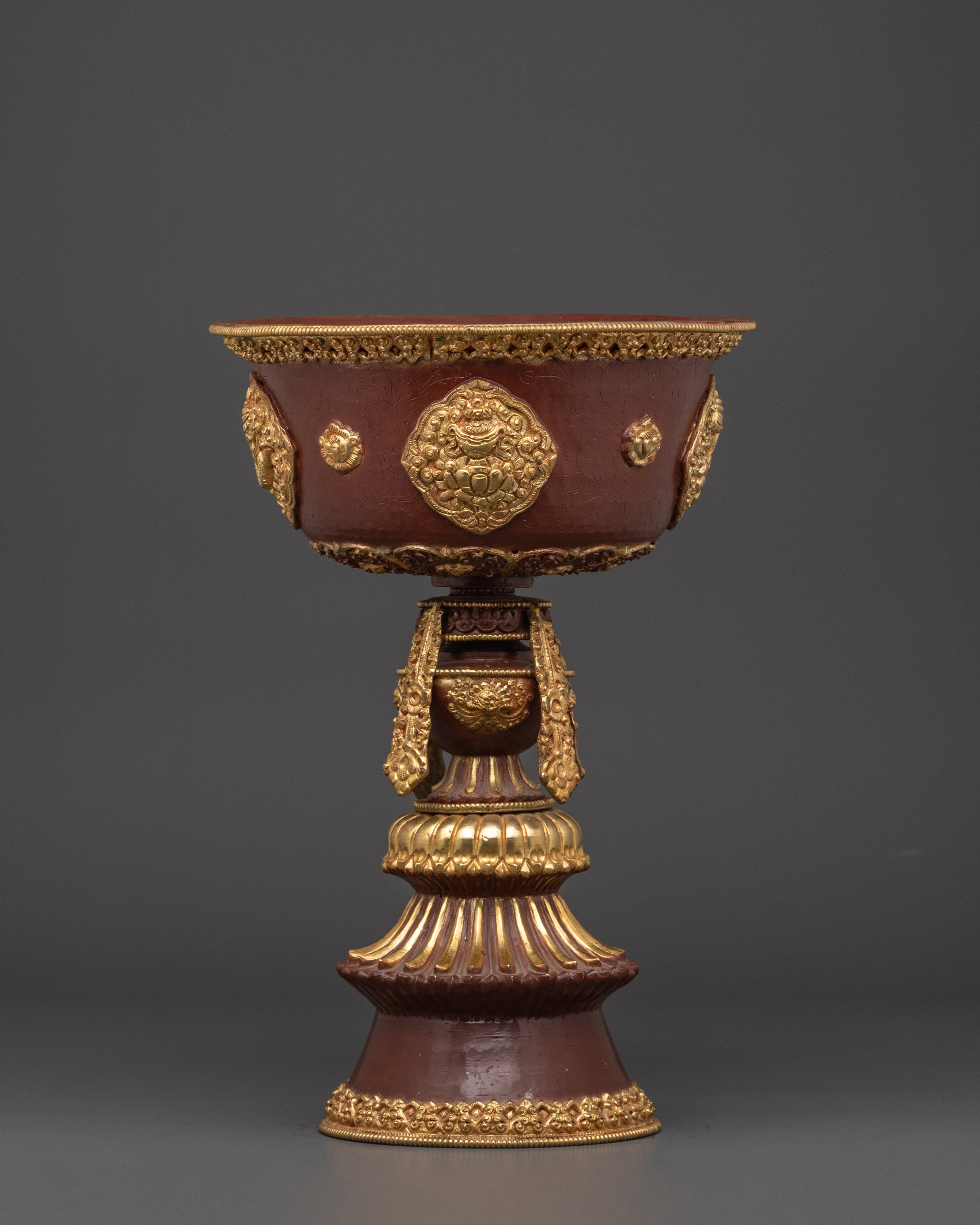 Tibetan Butter Ritual lamp | Traditional Buddhist Offering Light