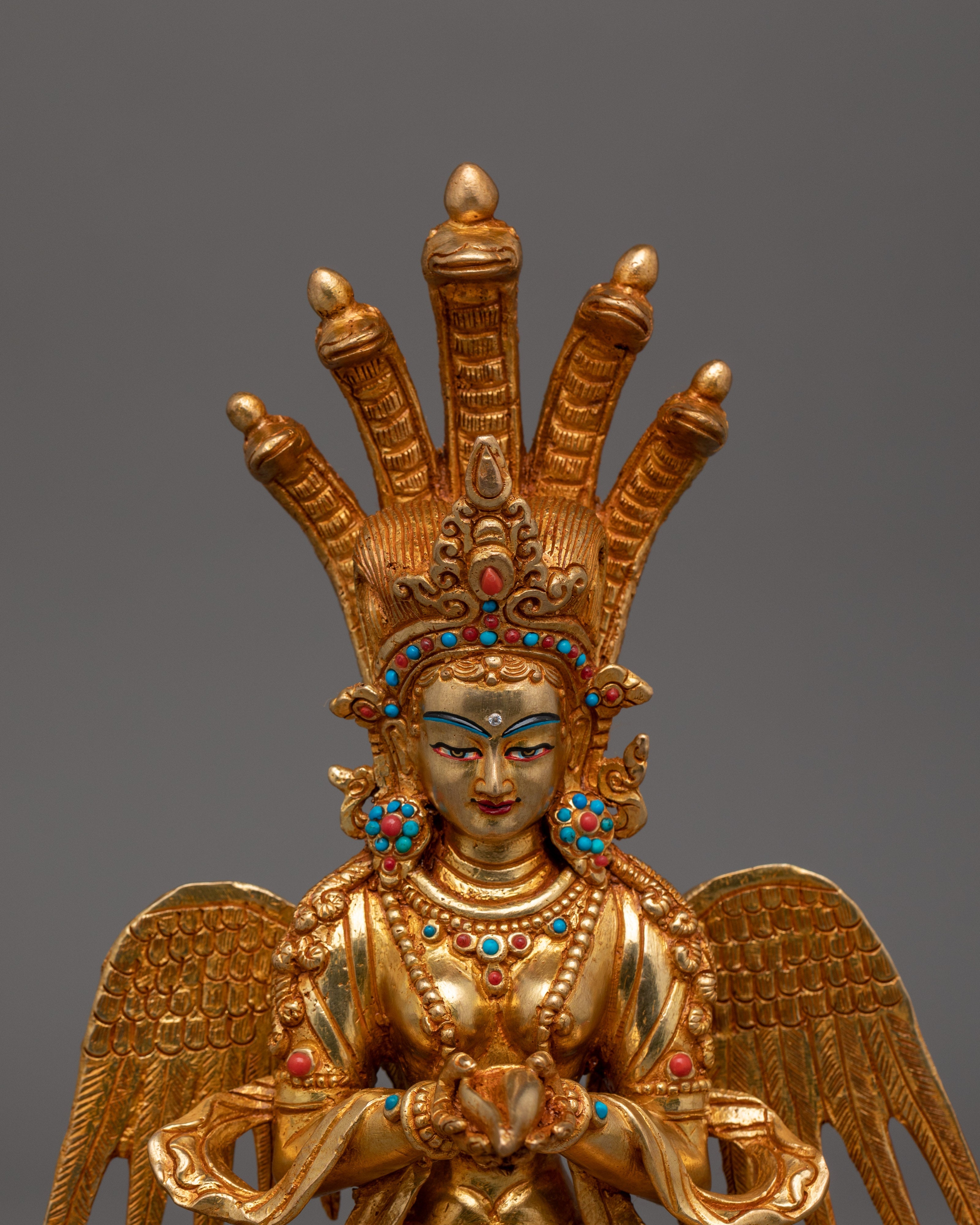 Handmade Statue of Nagkanya | A Sacred Guardian in Himalayan Art