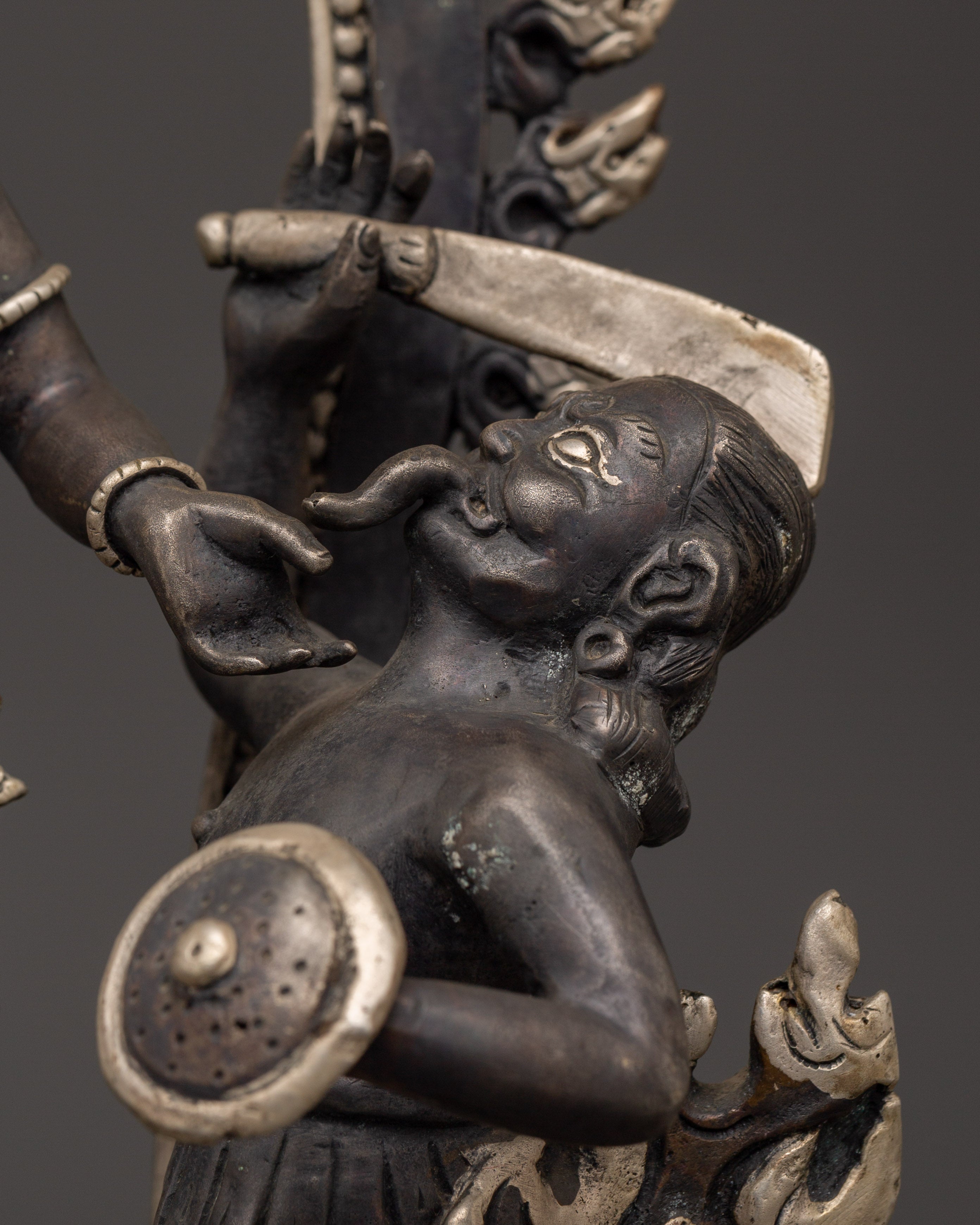 Baglamukhi Devi Statue | Wrathful Hindu Goddess