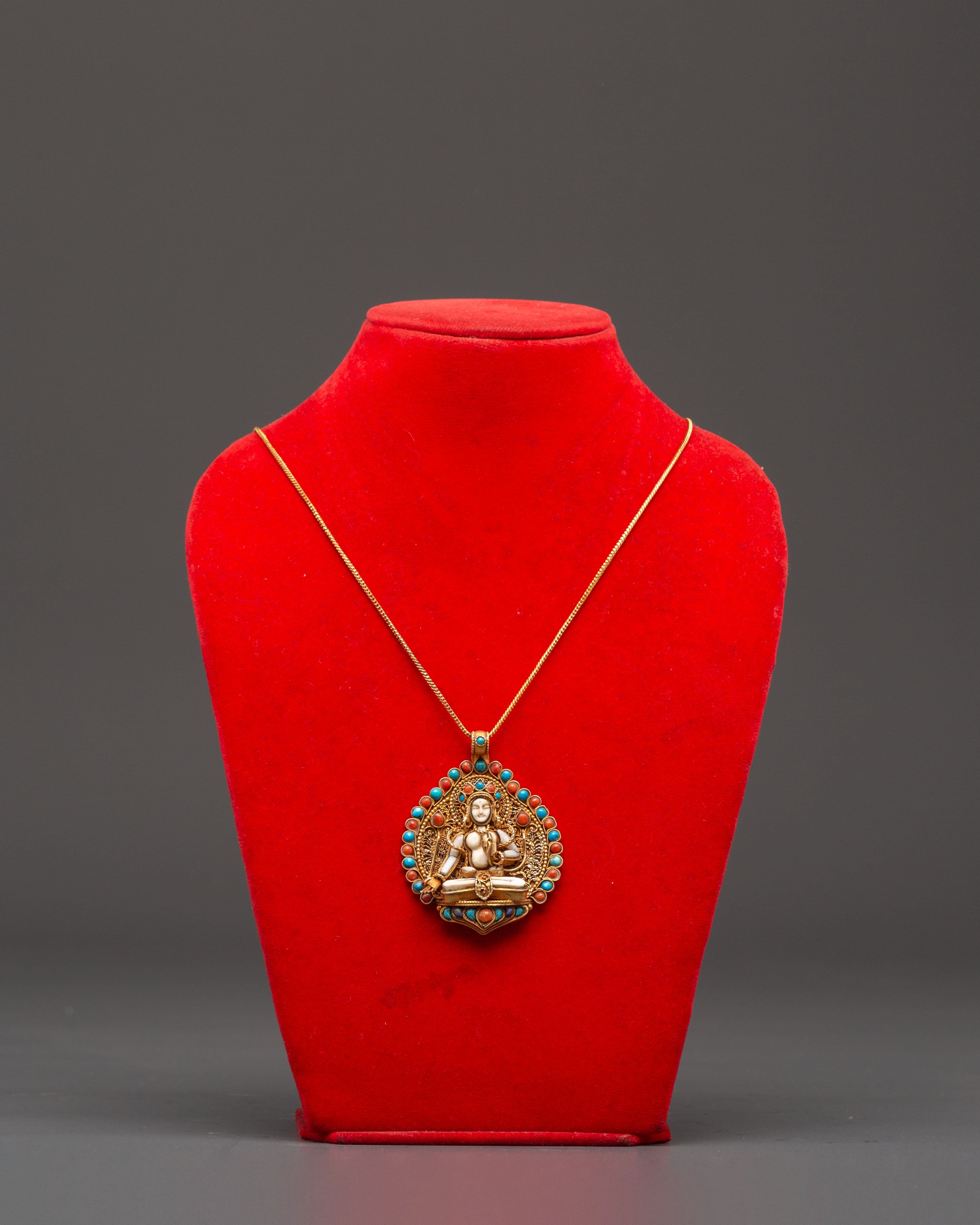 White Tara Locket for Accessory