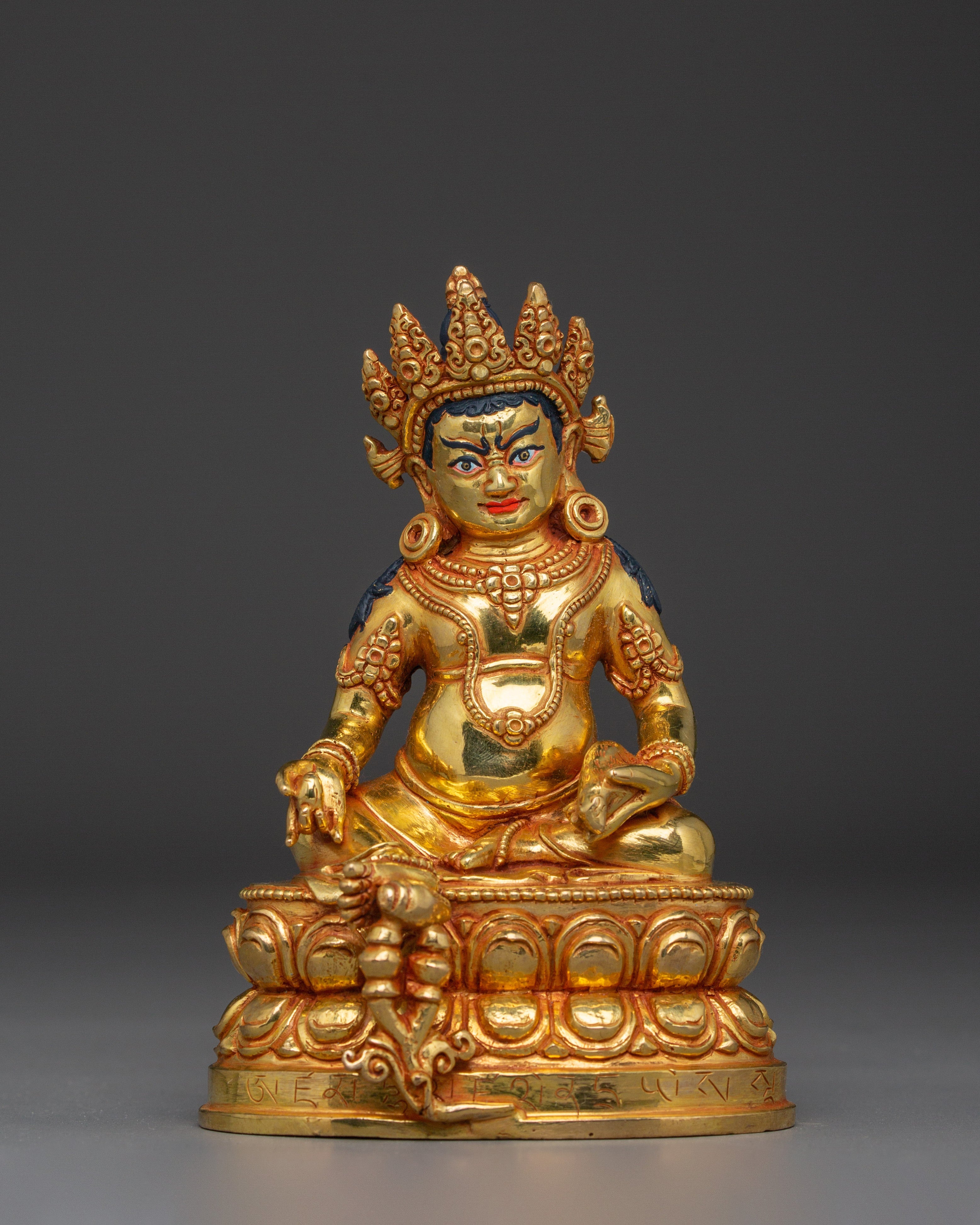 Gold Gilded Copper Dzambhala Deity